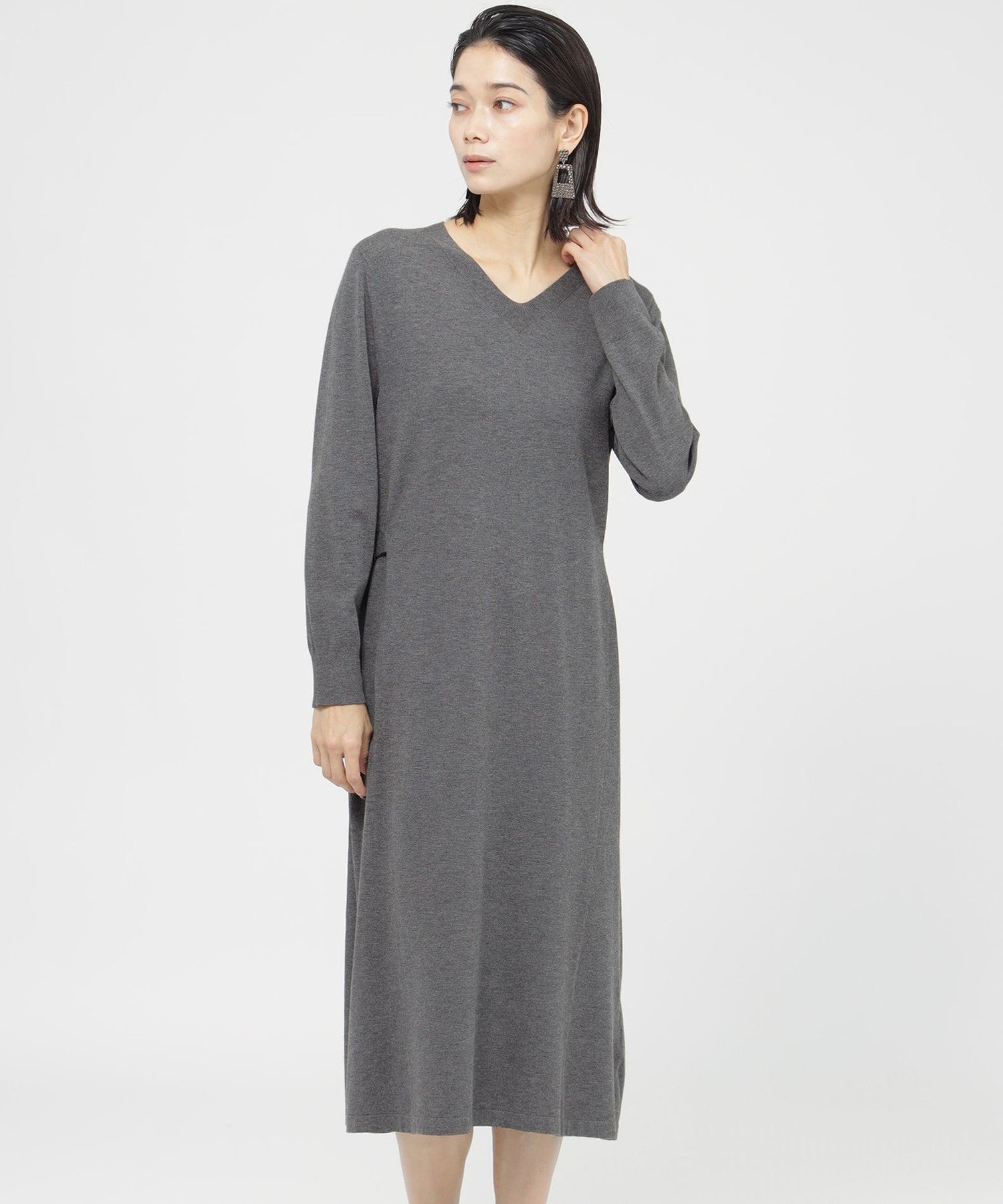 カタログ掲載品】ベルトニットワンピース(ワンピース)｜EVEX by KRIZIA