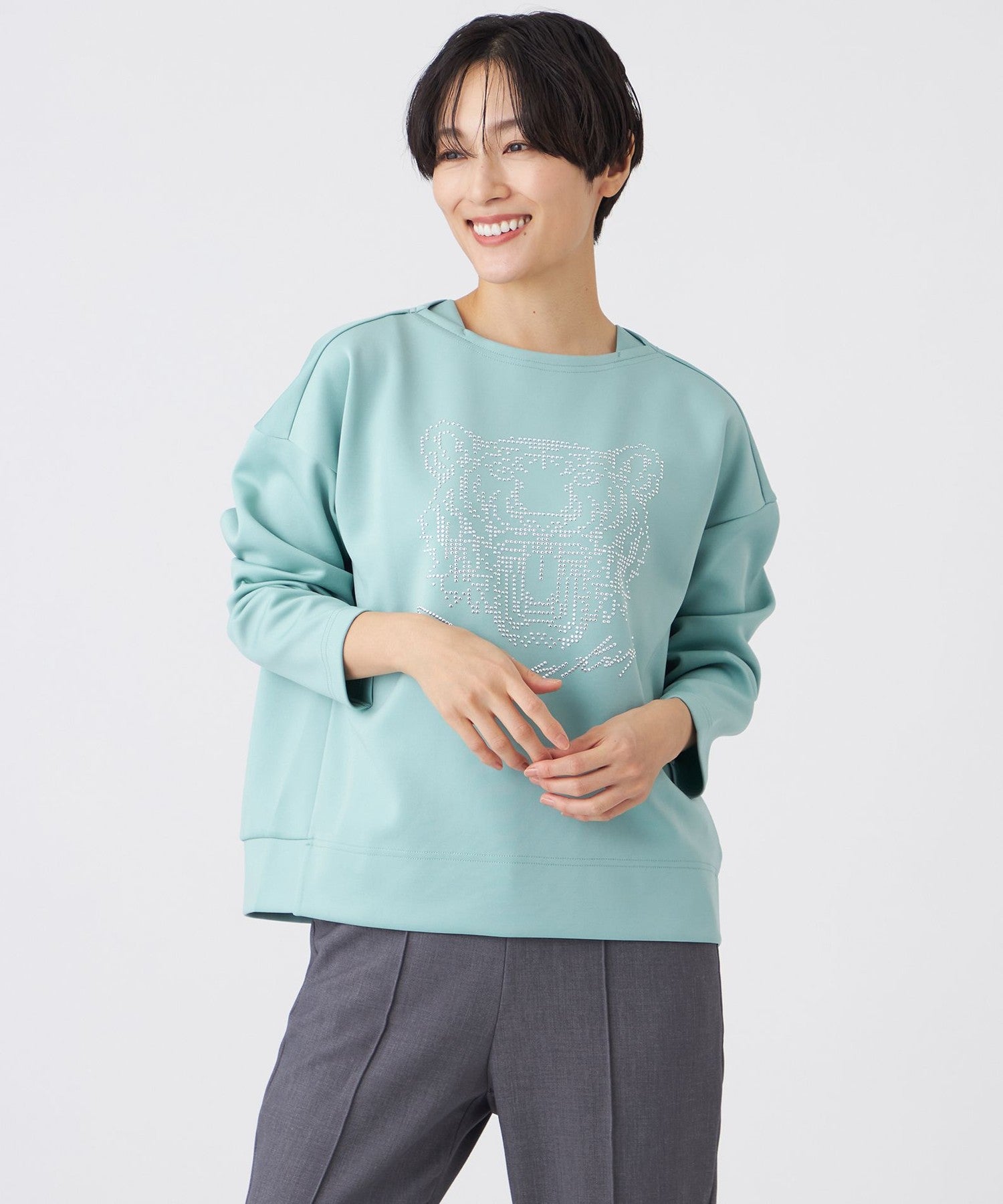 ウォッシャブル】ホットフィットダンボールニットプルオーバー