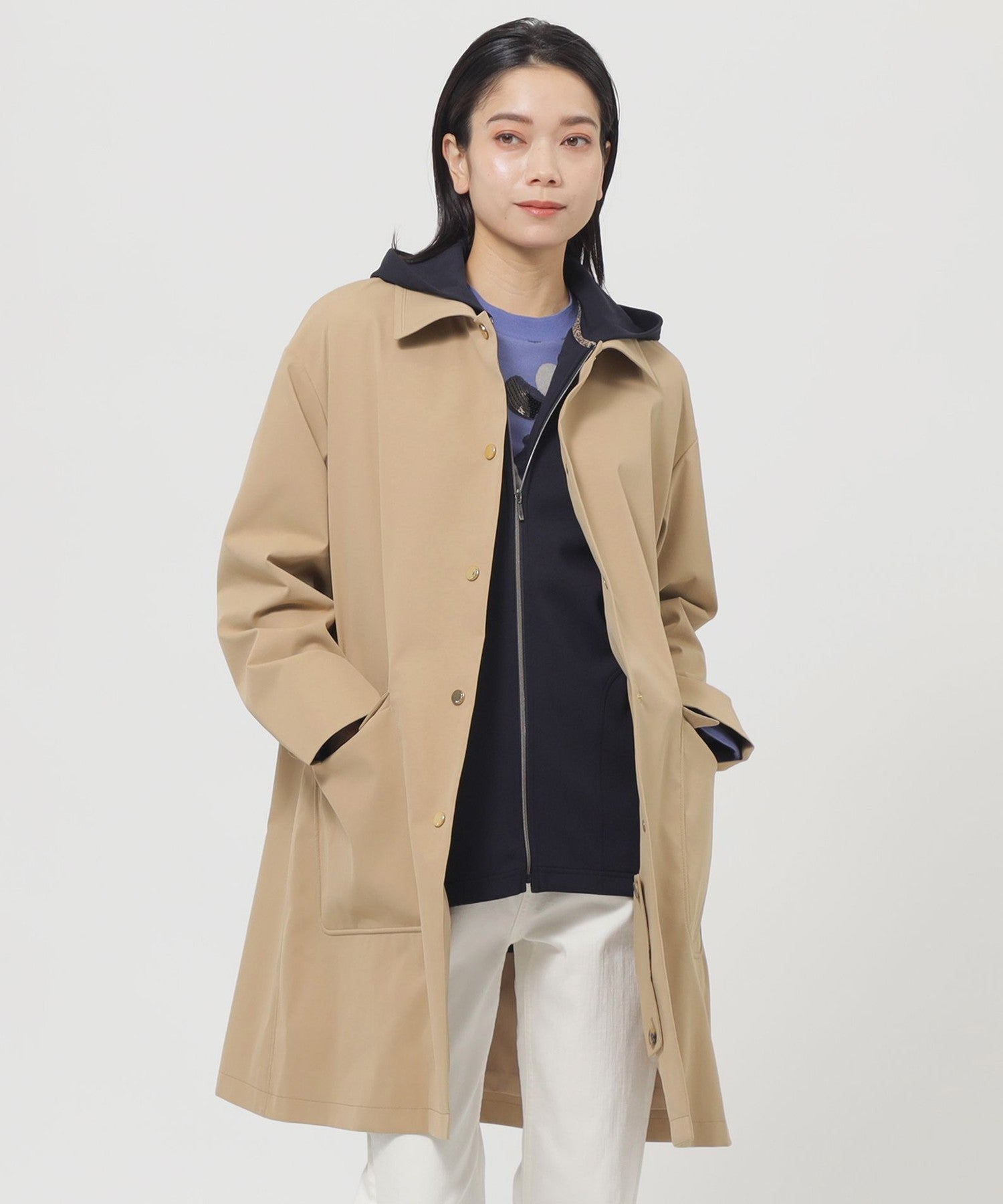 L】【はっ水】【保温性】【ウォッシャブル】ストレッチツイルステン