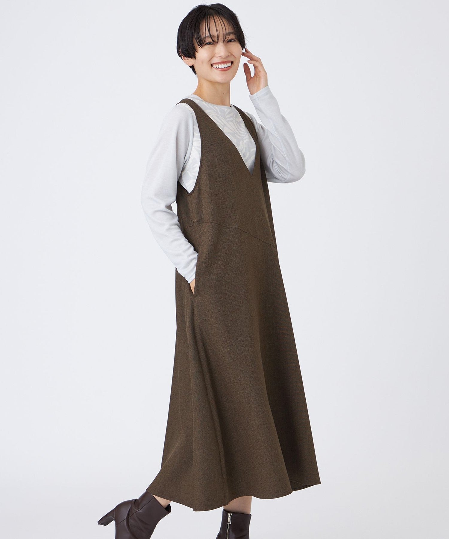 L】【カタログ掲載】【マシンウォッシャブル】シャークツイード