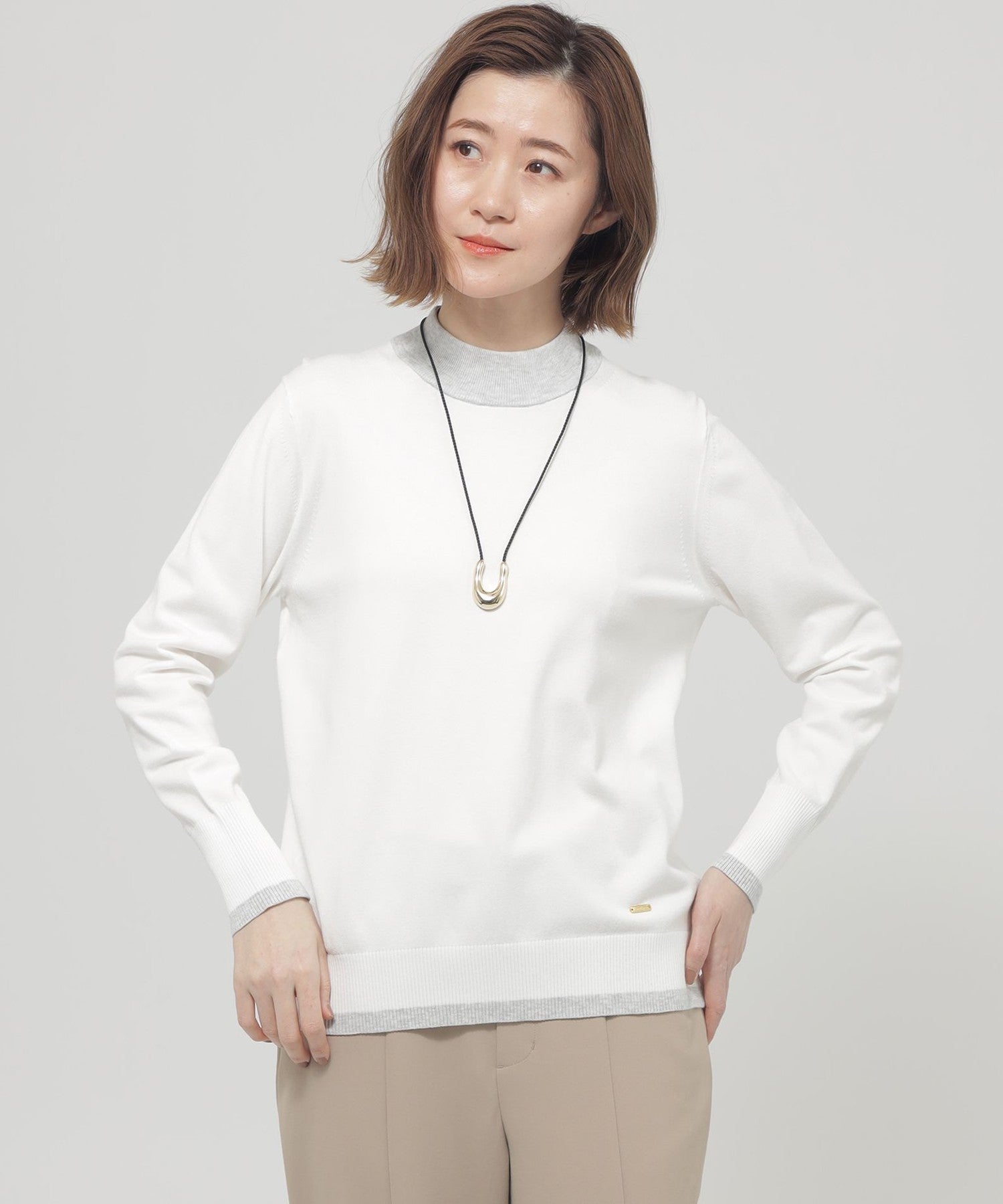 L】【1枚でもコートインでも！】【ウォッシャブル】ハイゲージ