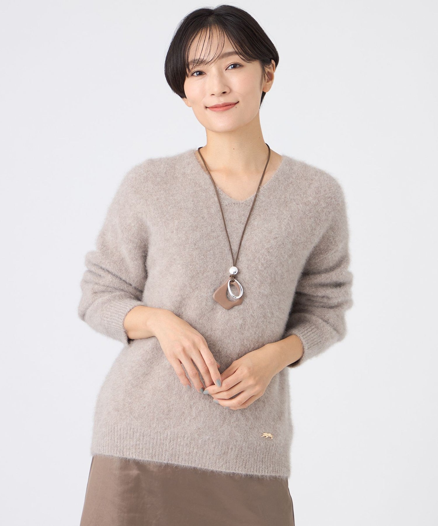 るしあ フォンテーヌ L】【予約販売】【SANYO Style EDITION掲載】フォックスウール