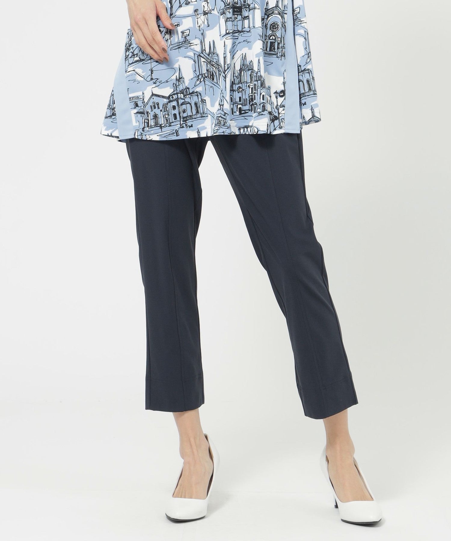 L】【接触冷感】【ウォッシャブル】メリルハイテンションクロップド