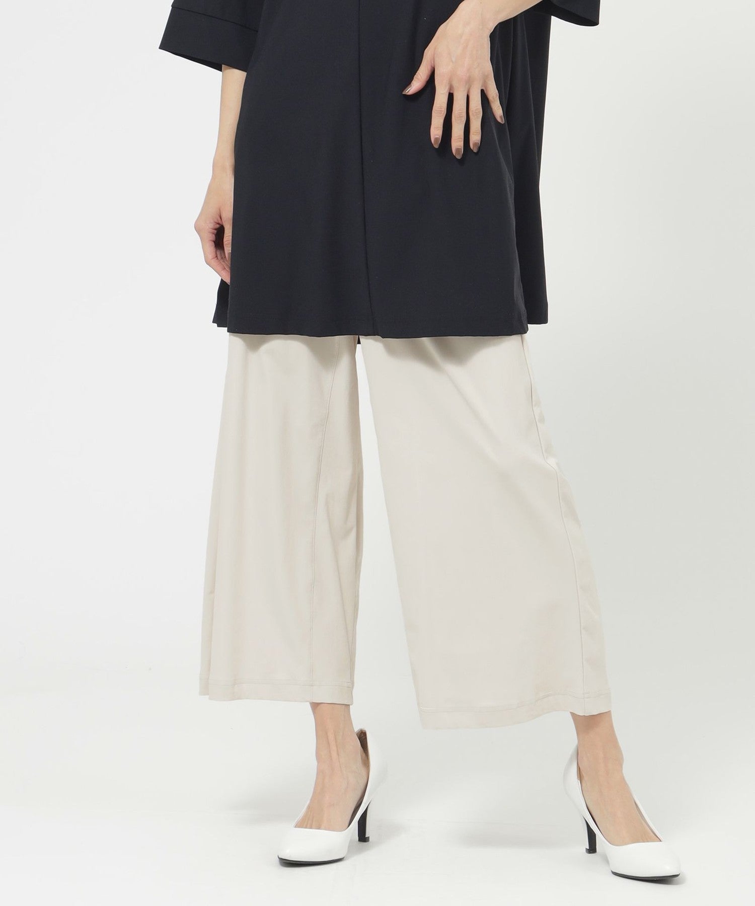 L】【接触冷感】【ウォッシャブル】メリルハイテンションクロップド