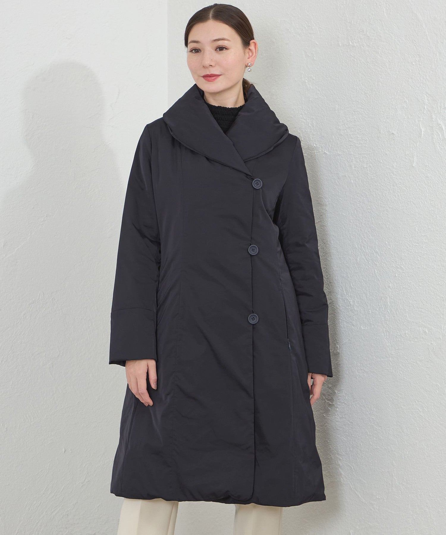 美品　AMACA 女優ダウンコート　ブラック　38 女優ダウン(コート)｜AMACA(アマカ)のファッション通販 - SANYO ONLINE