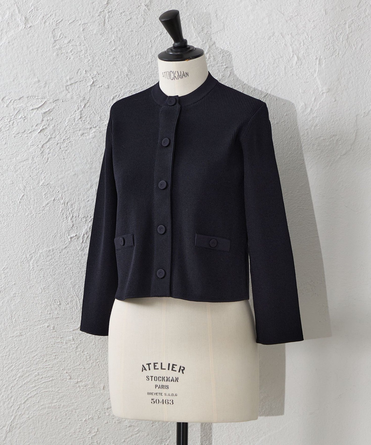 ATELIER COLLECTION】 シャインレーヨンニットジャケット(ジャケット