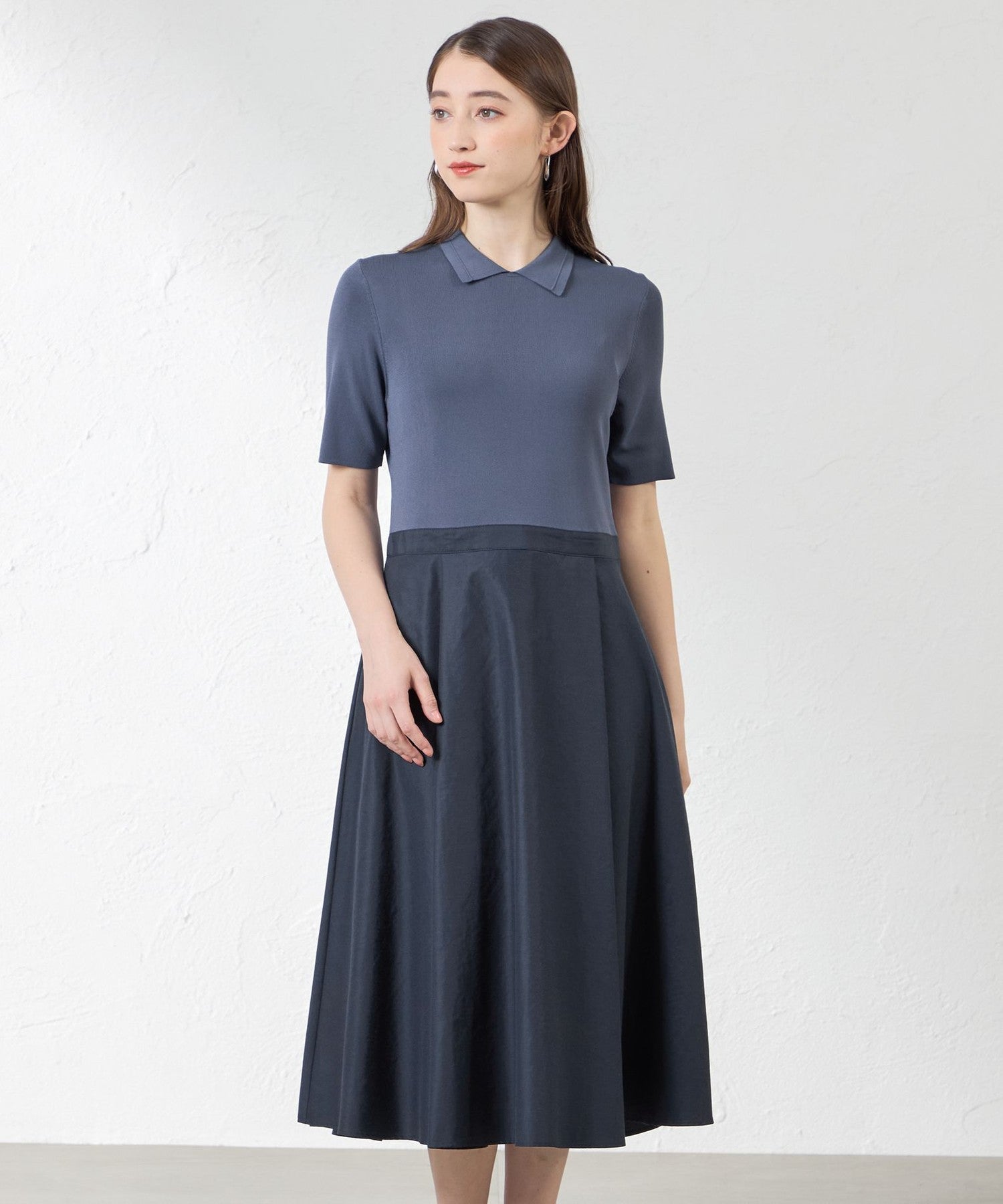 ま様mワンピース 布帛コンビニットワンピース(ワンピース)｜AMACA(アマカ)の