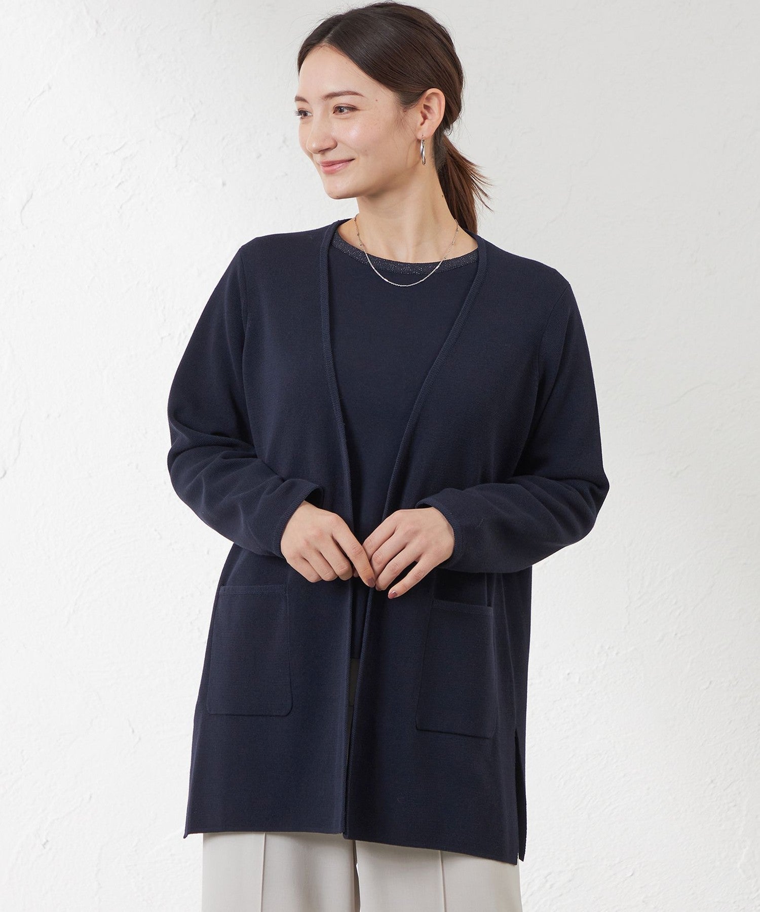 クリアコットンニットカーデガン(トップス)｜AMACA(アマカ)の