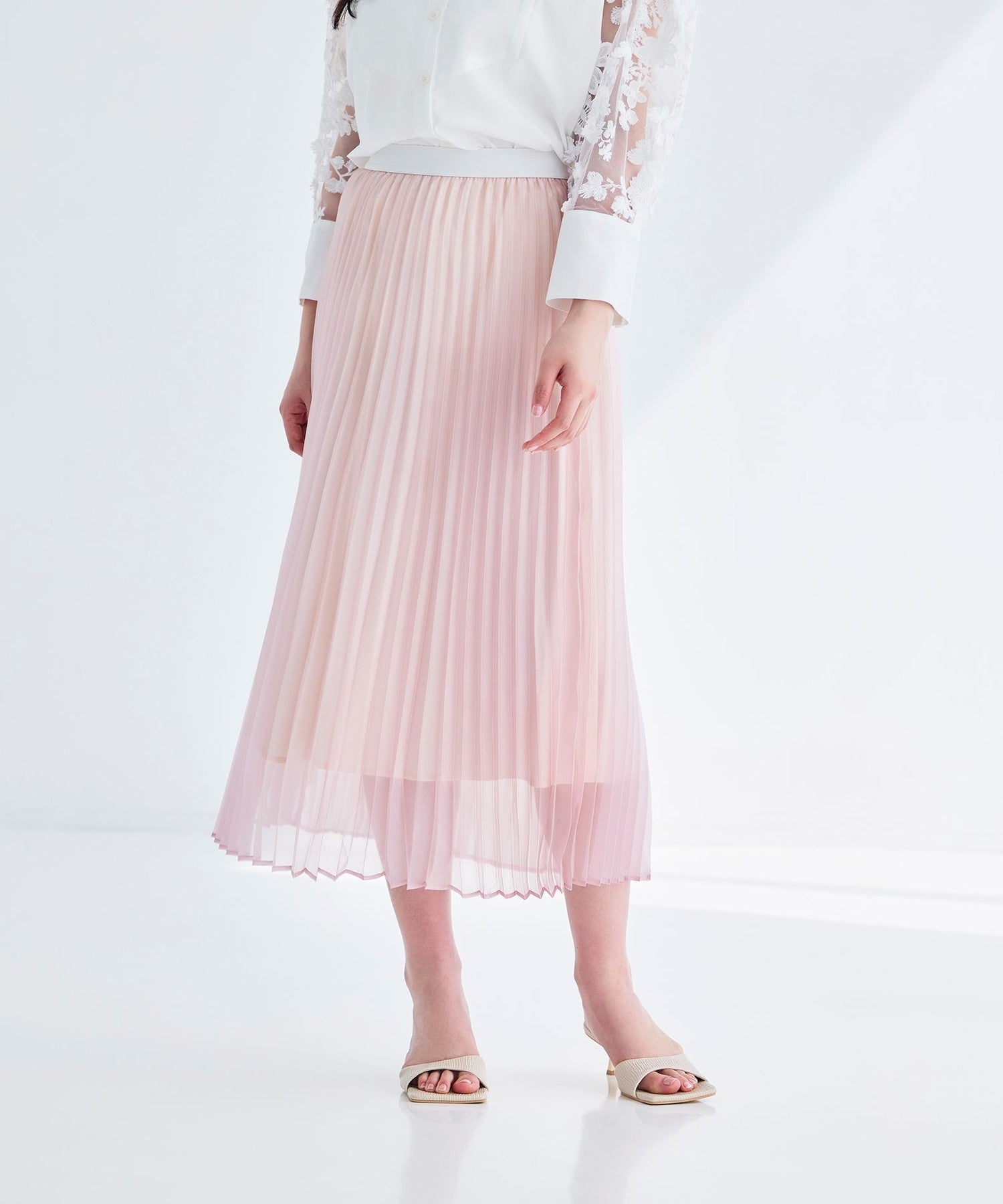 マルチシーン】オーガンジープリーツスカート(スカート)｜BIANCA