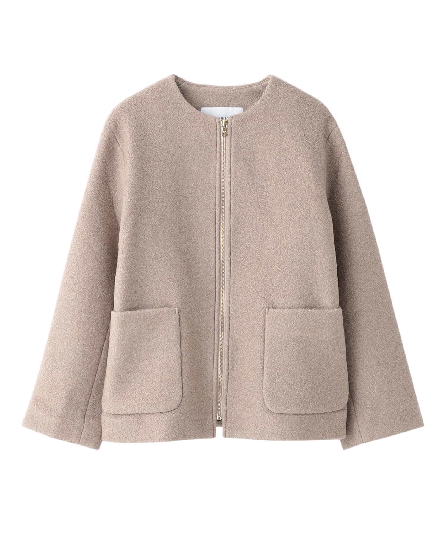 マッキントッシュフィロソフィー　ショールカラーウールコート WEB&一部店舗限定】ウールパイルノーカラーショートコート(コート