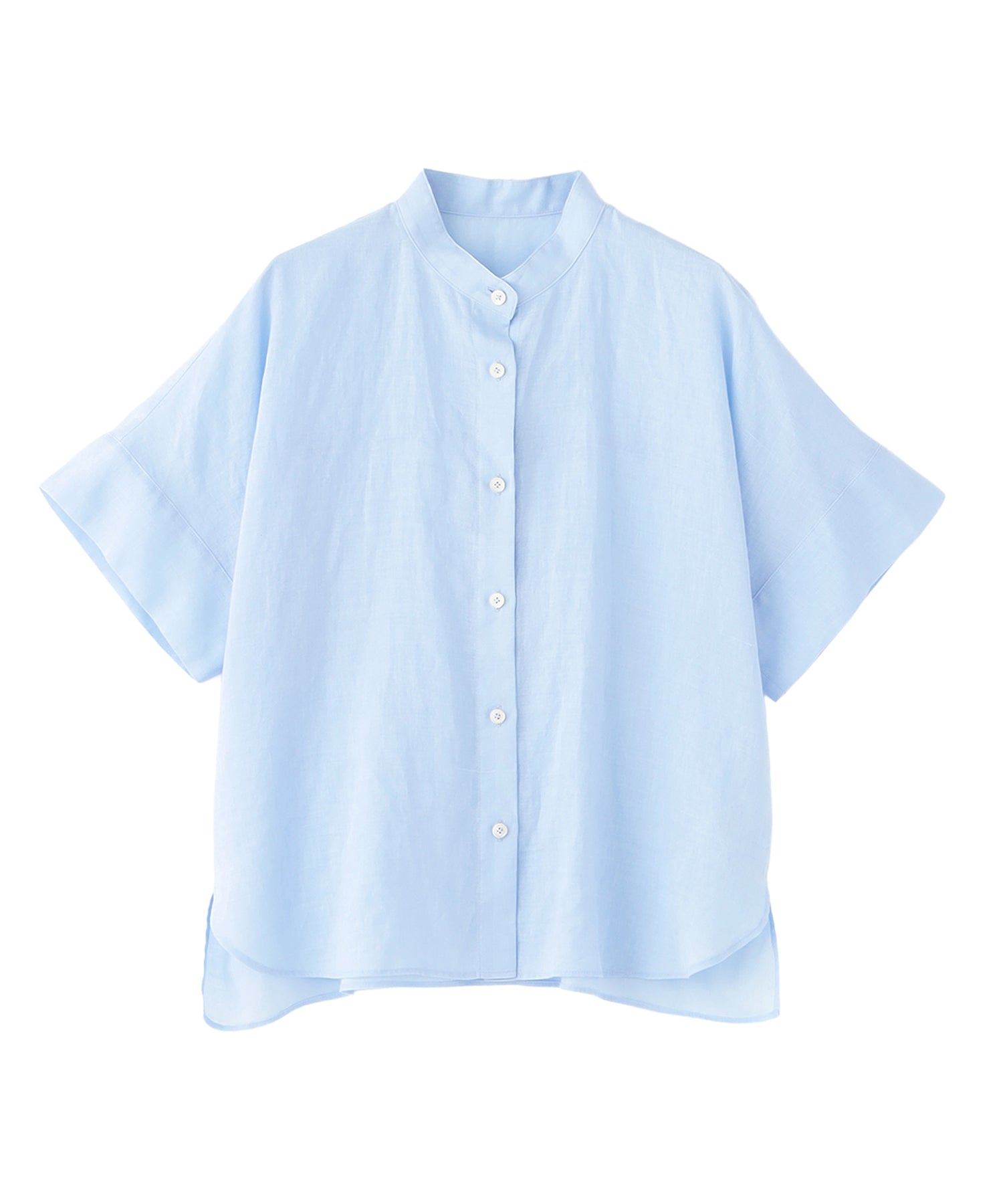 ビアズリー ラミー混サラッとシャツ バンドカラー WEB&一部店舗限定】ラミーバンドカラーシャツ(トップス)｜MACKINTOSH