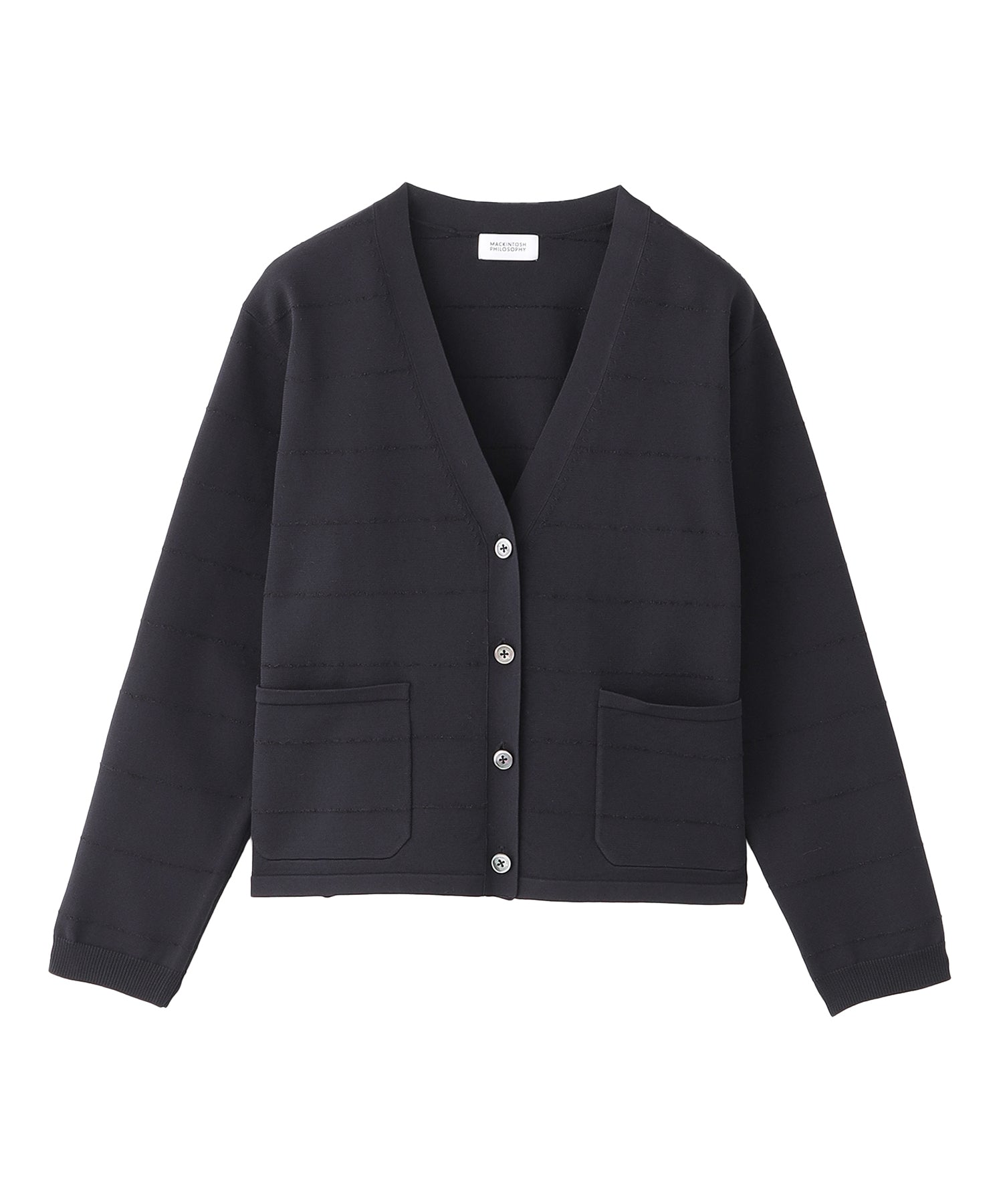 ラメボーダーVネックカーディガン(トップス)｜MACKINTOSH PHILOSOPHY