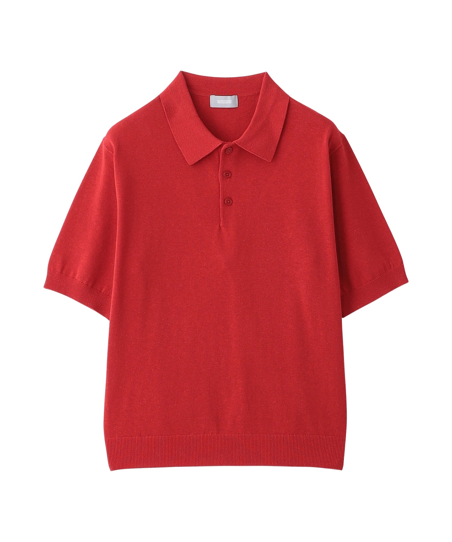 【良品】michael rosso 英国製マルチカラー綿麻ニット　ゆるだぼ GREY LABEL リネンミックスポロニット(トップス)｜MACKINTOSH