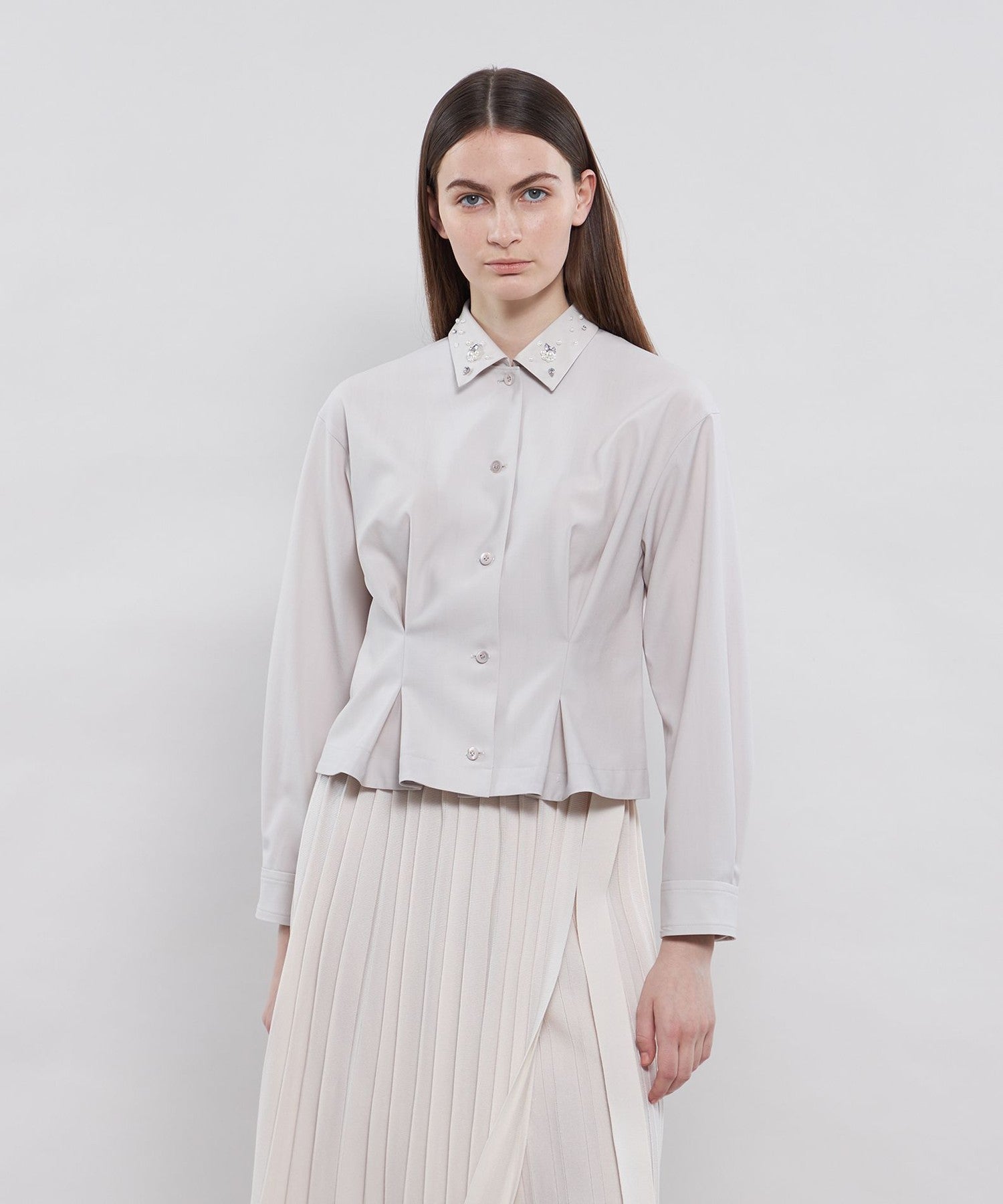 987 新品 BEIGE ベイジ EVA エバ ブラウス プルオーバーシャツ32 ウォッシャブル】コットンローンプルオーバーブラウス(トップス