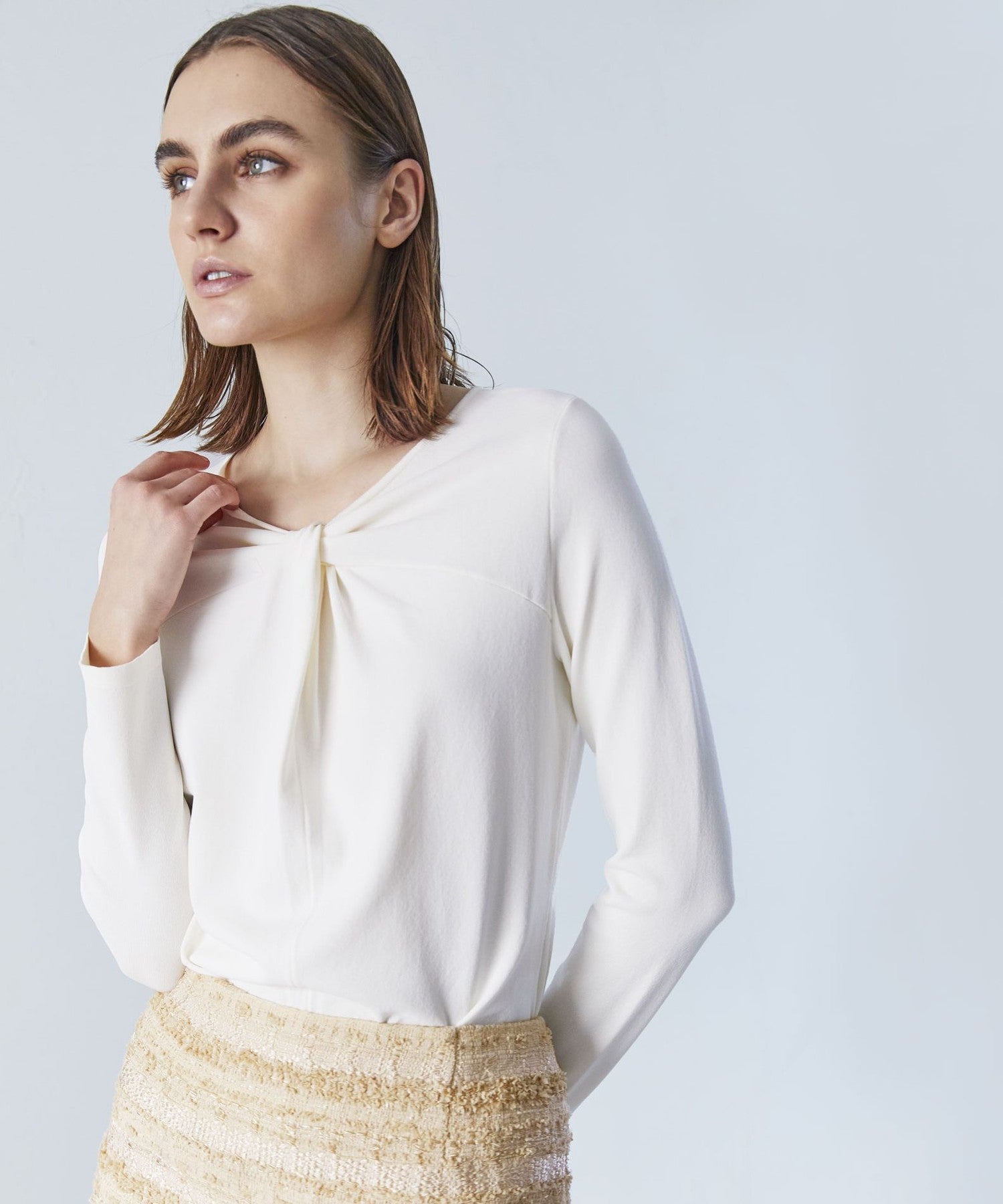 定価4万＊新品タグ付✨ EPOCA プルオーバー ニットセーター 40 Lサイズ ツイストニット プルオーバー(トップス)｜EPOCA(エポカ)のファッション