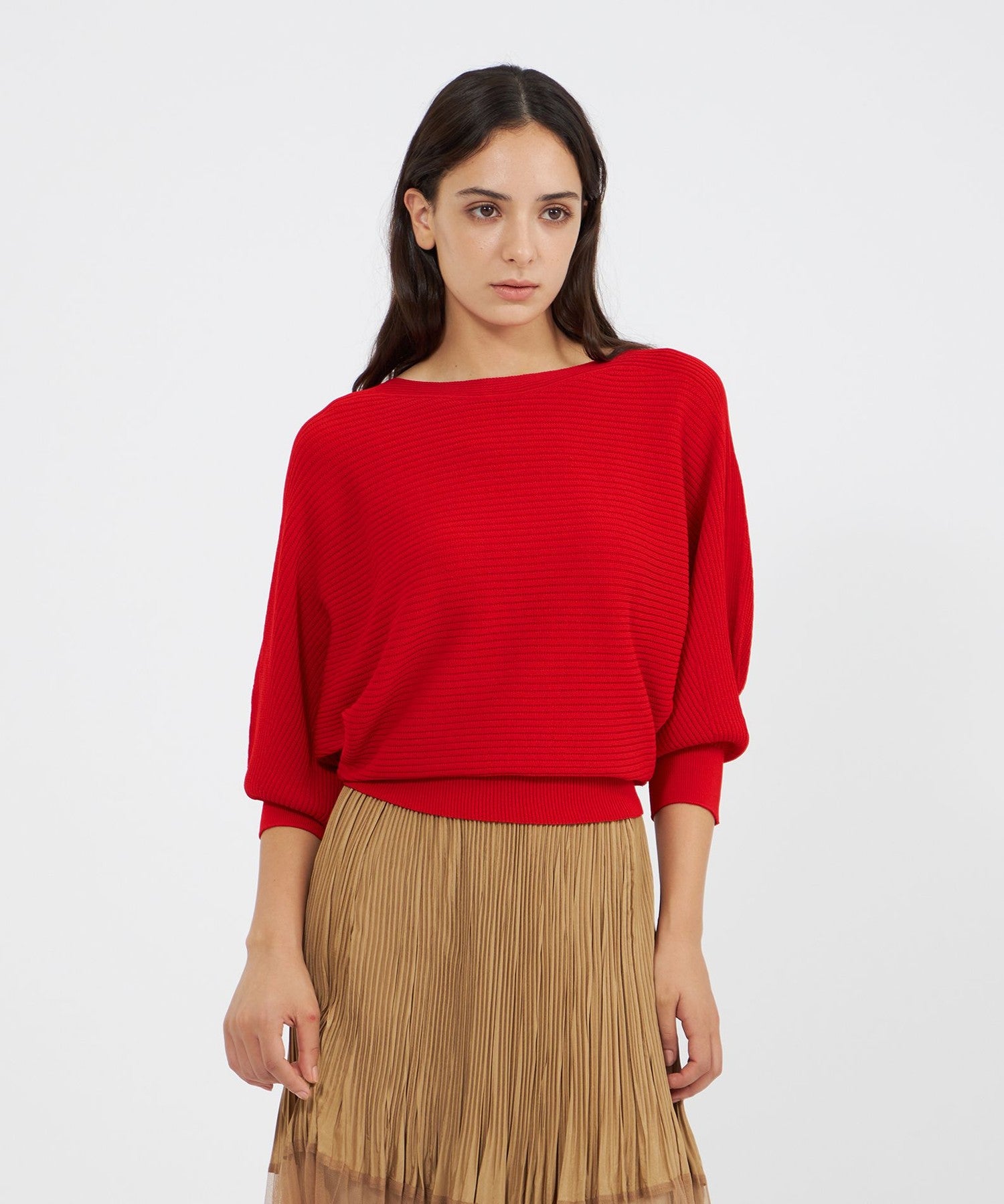 アセテートナイロン ニットプルオーバー(トップス)｜EPOCA(エポカ)の