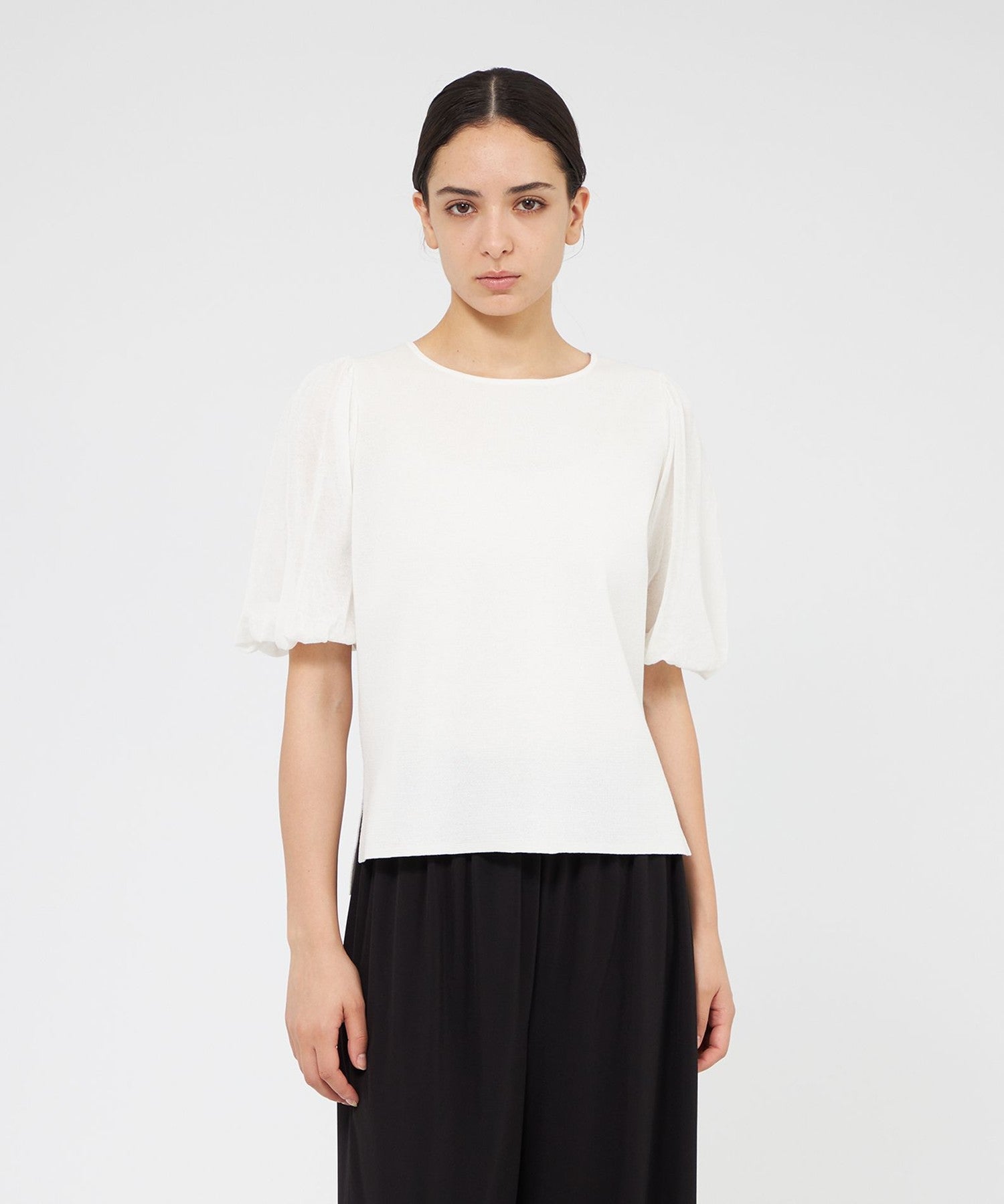 コットンナイロン ニットプルオーバー(トップス)｜EPOCA(エポカ)の  