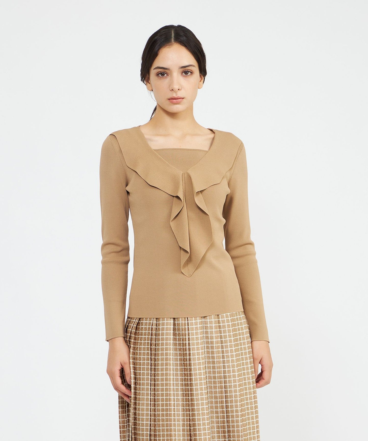 ドレープカラーニット プルオーバー(トップス)｜EPOCA(エポカ)の