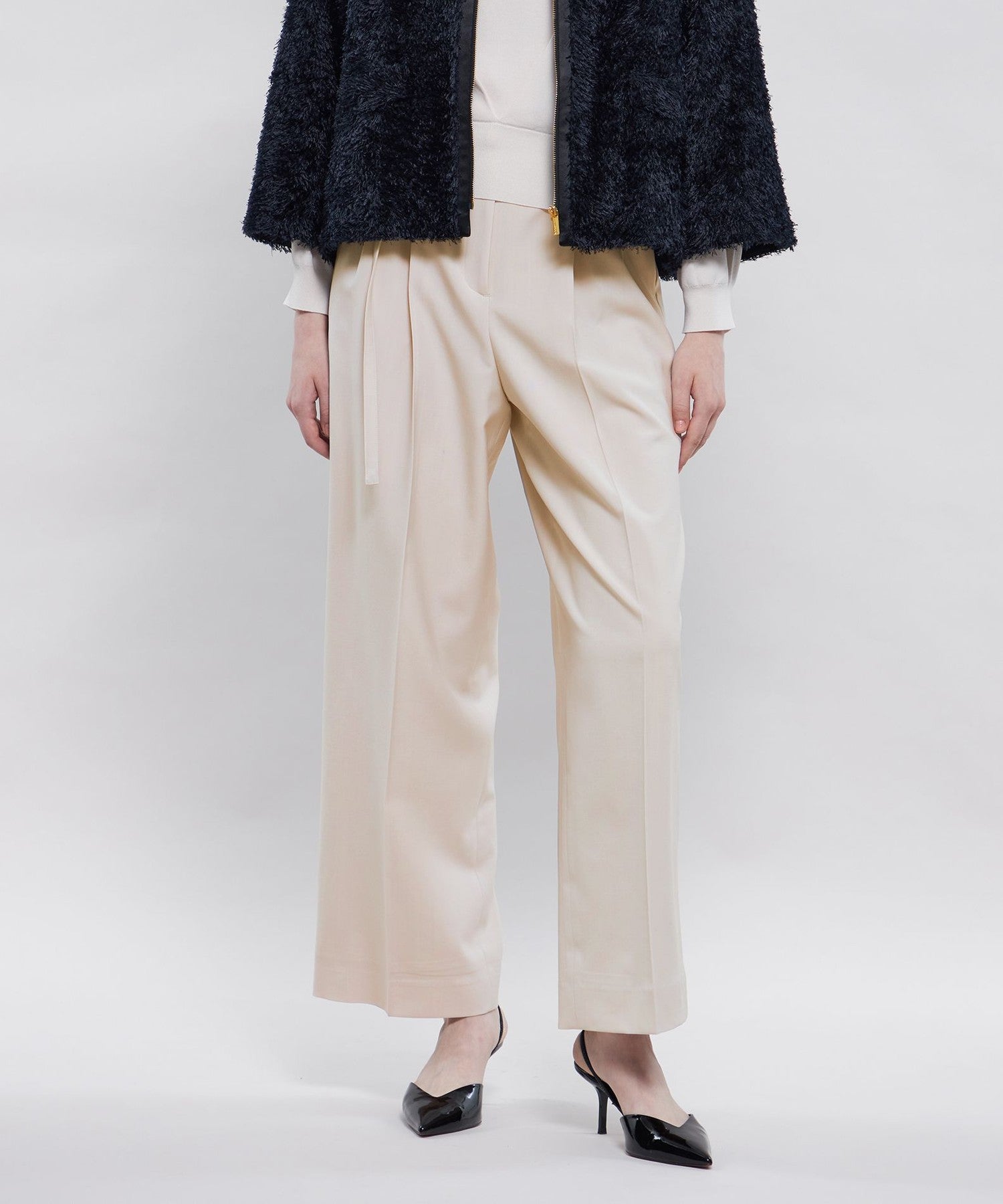 クリーンウールトロ ワイドタックパンツ(パンツ)｜EPOCA(エポカ