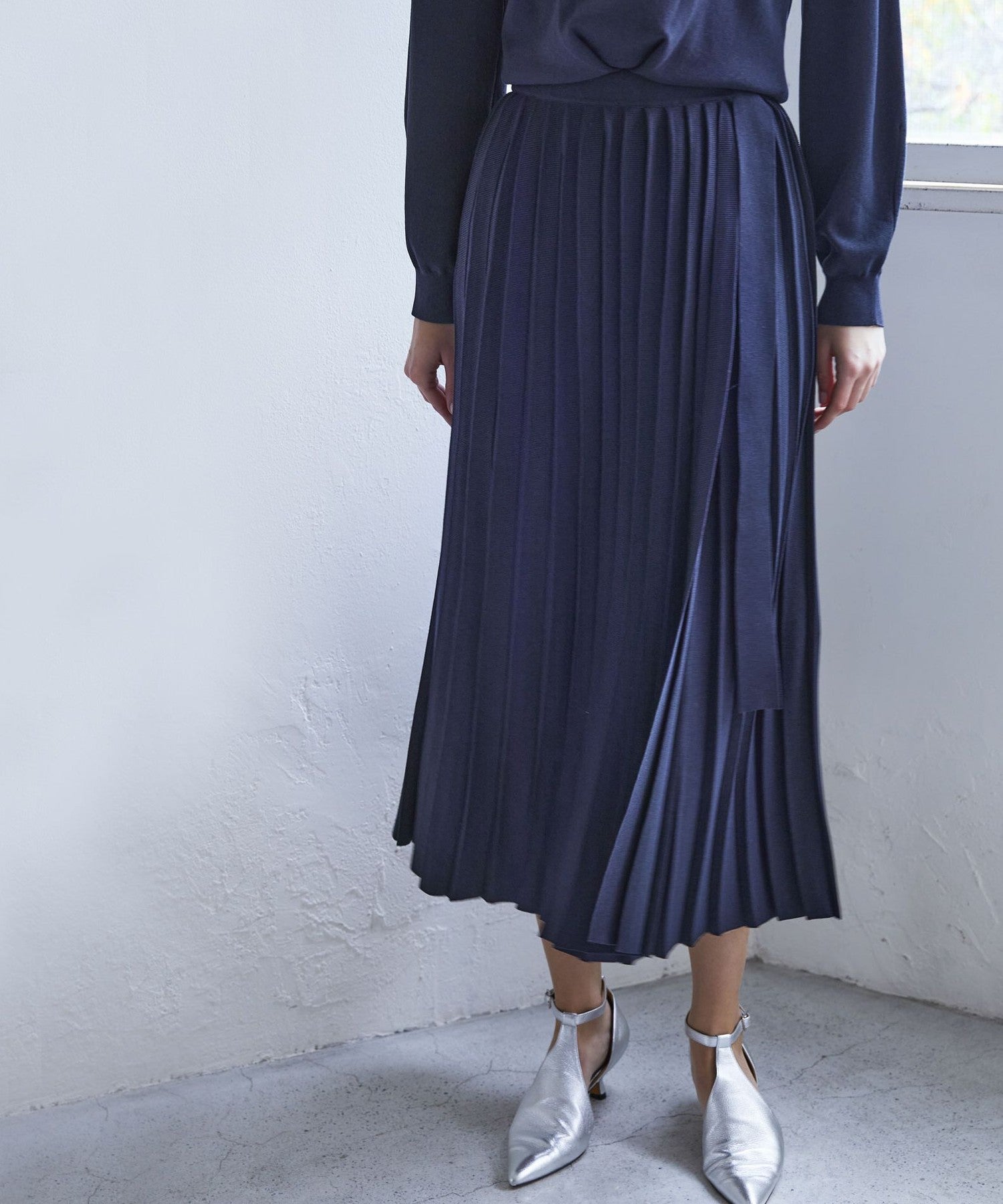 キュプラナイロン ニットプリーツスカート(スカート)｜EPOCA(エポカ)の