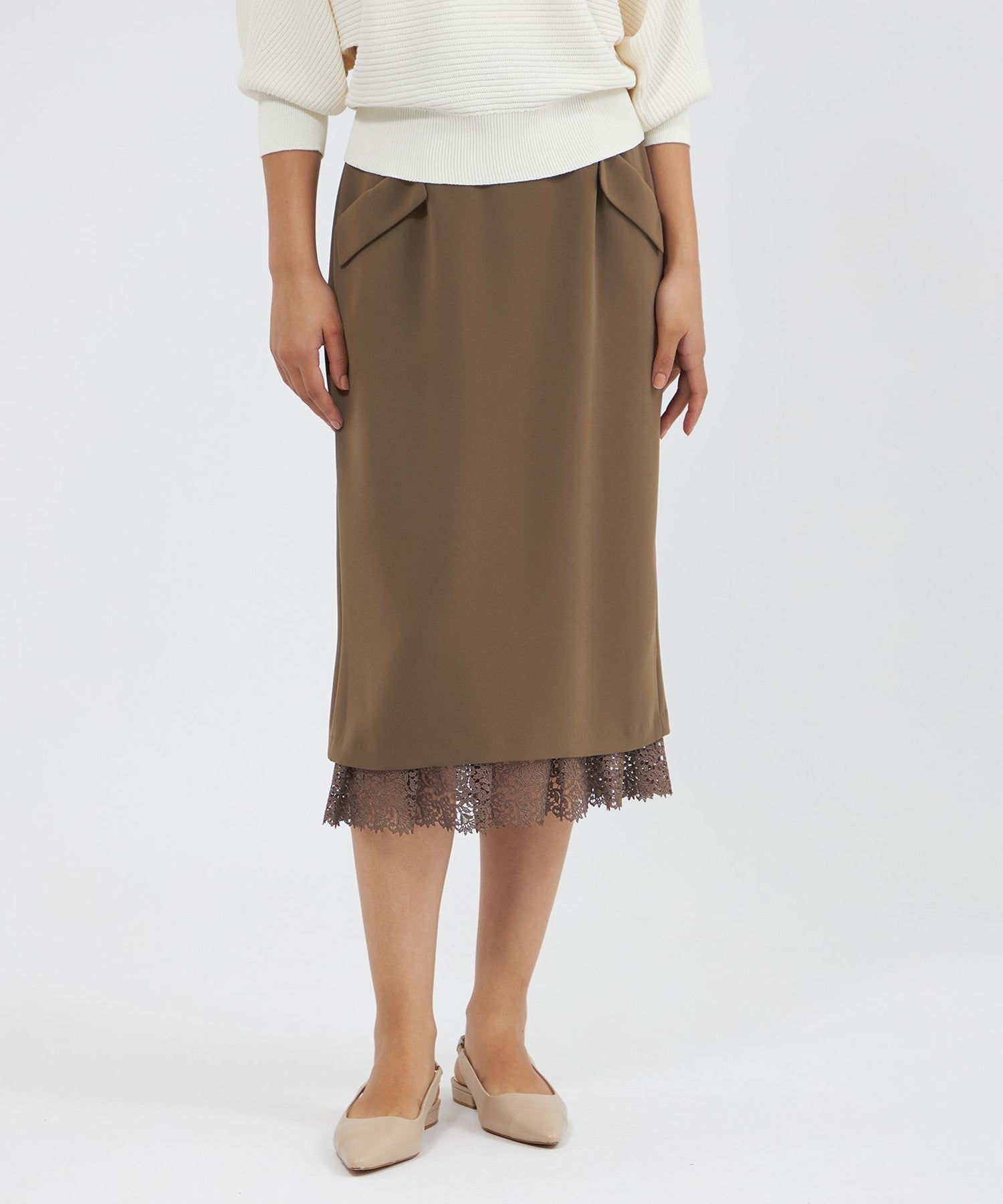 トリアセダブルクロス セミタイトスカート(スカート)｜EPOCA(エポカ)の