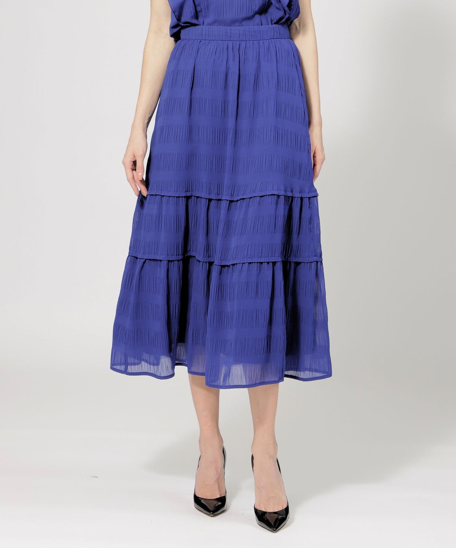 シアーシャーリング ティアードスカート(スカート)｜EPOCA