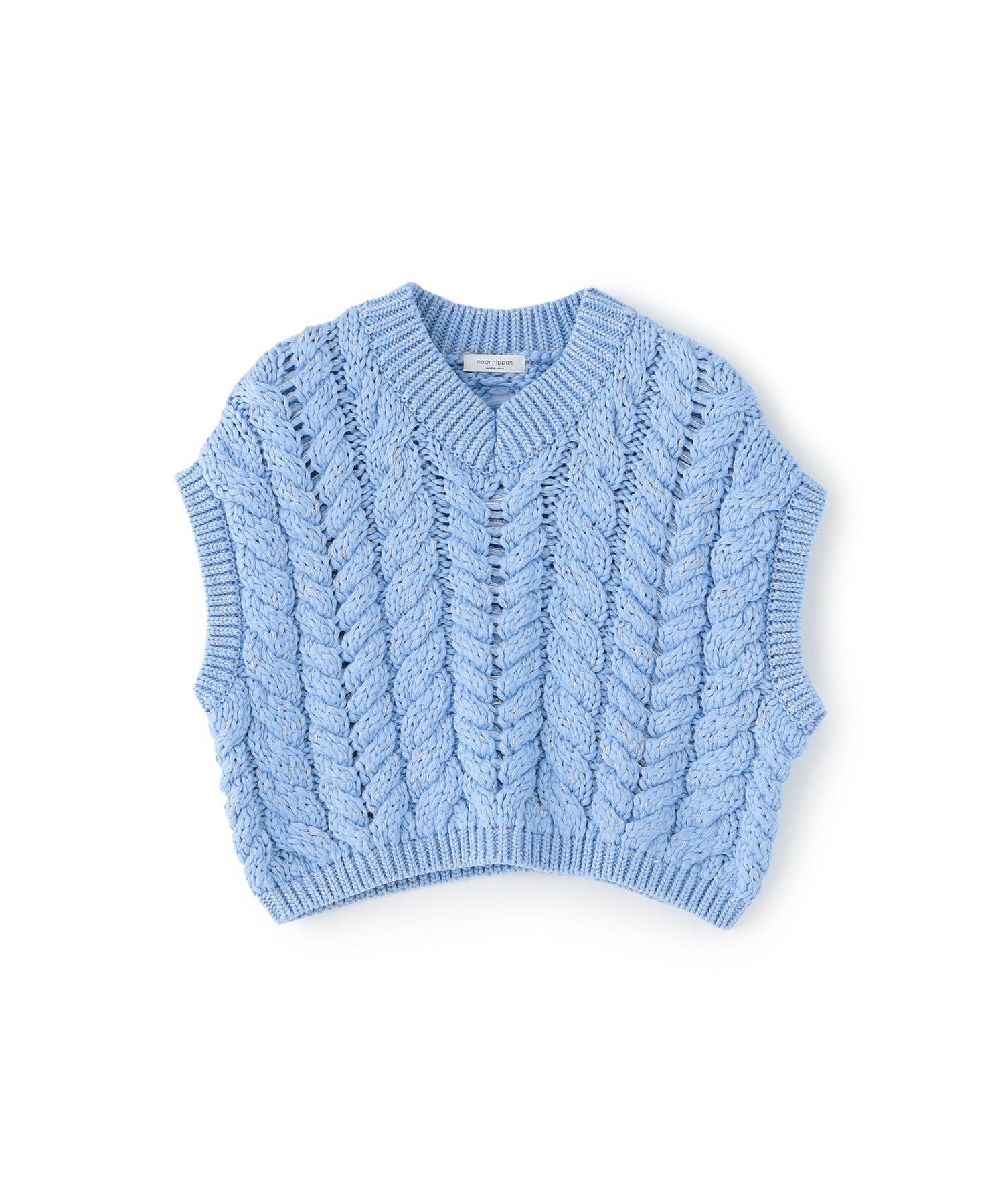 near.nippon】ケーブルニットベスト《WEB＆EPOCA THE SHOP店舗限定