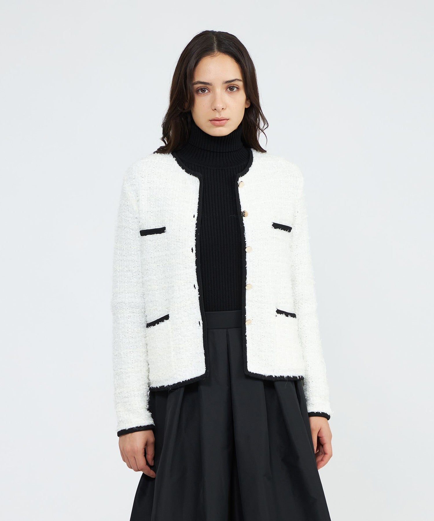 EPOCA STORIA】ツイード調ニットジャケット《WEB＆EPOCA THE SHOP店舗