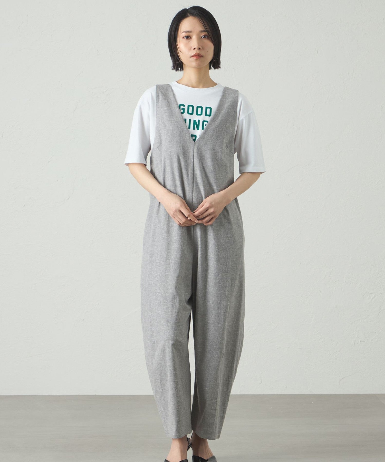 接触冷感/UV対策】フォルムオールインワン(パンツ)｜CAST:(キャスト