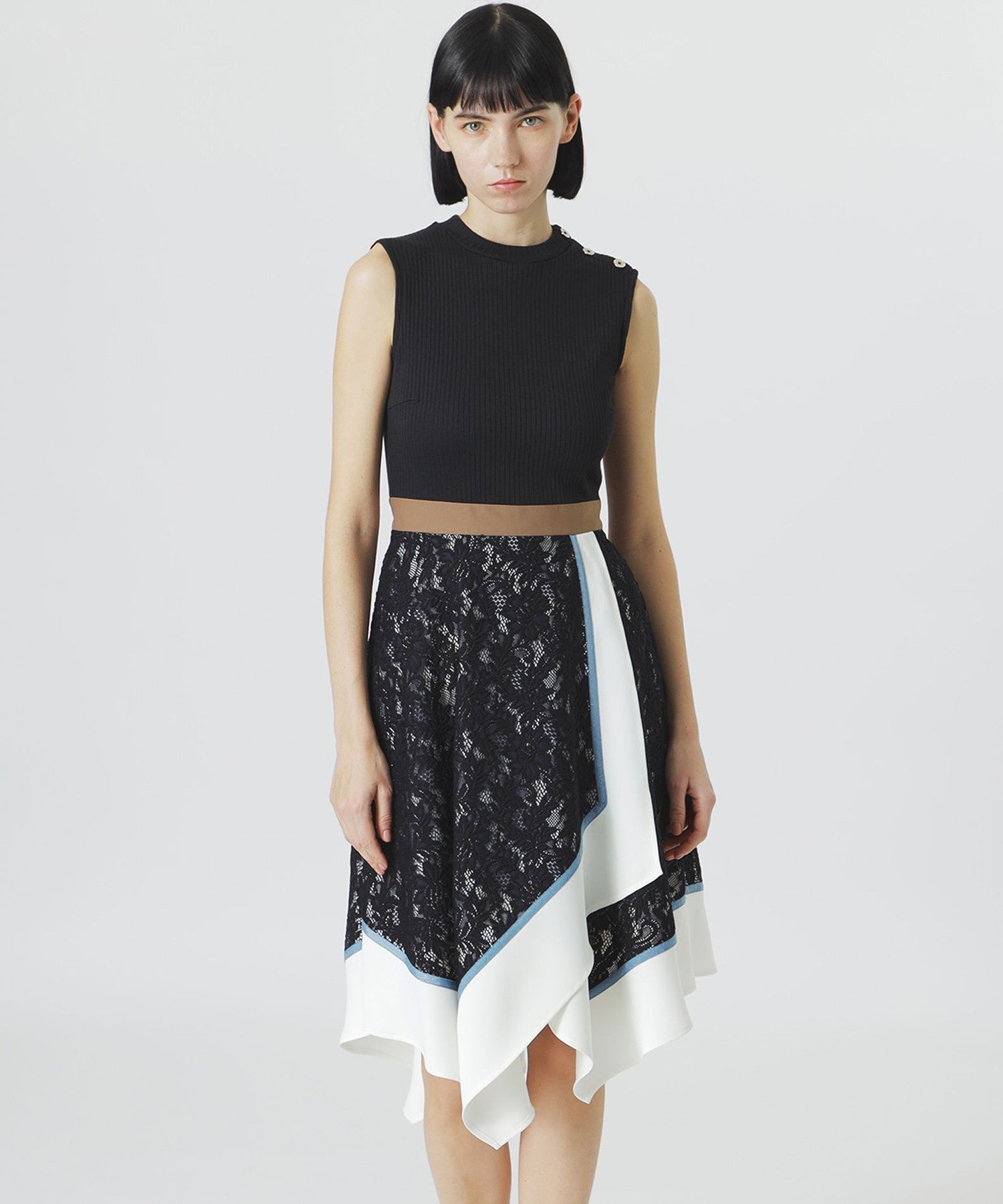 【美品】LOVELESS ラブレス カラーブロックレザージャケット 34 シンセティックレザー ダウン(ブルゾン)｜LOVELESS(ラブレス)の