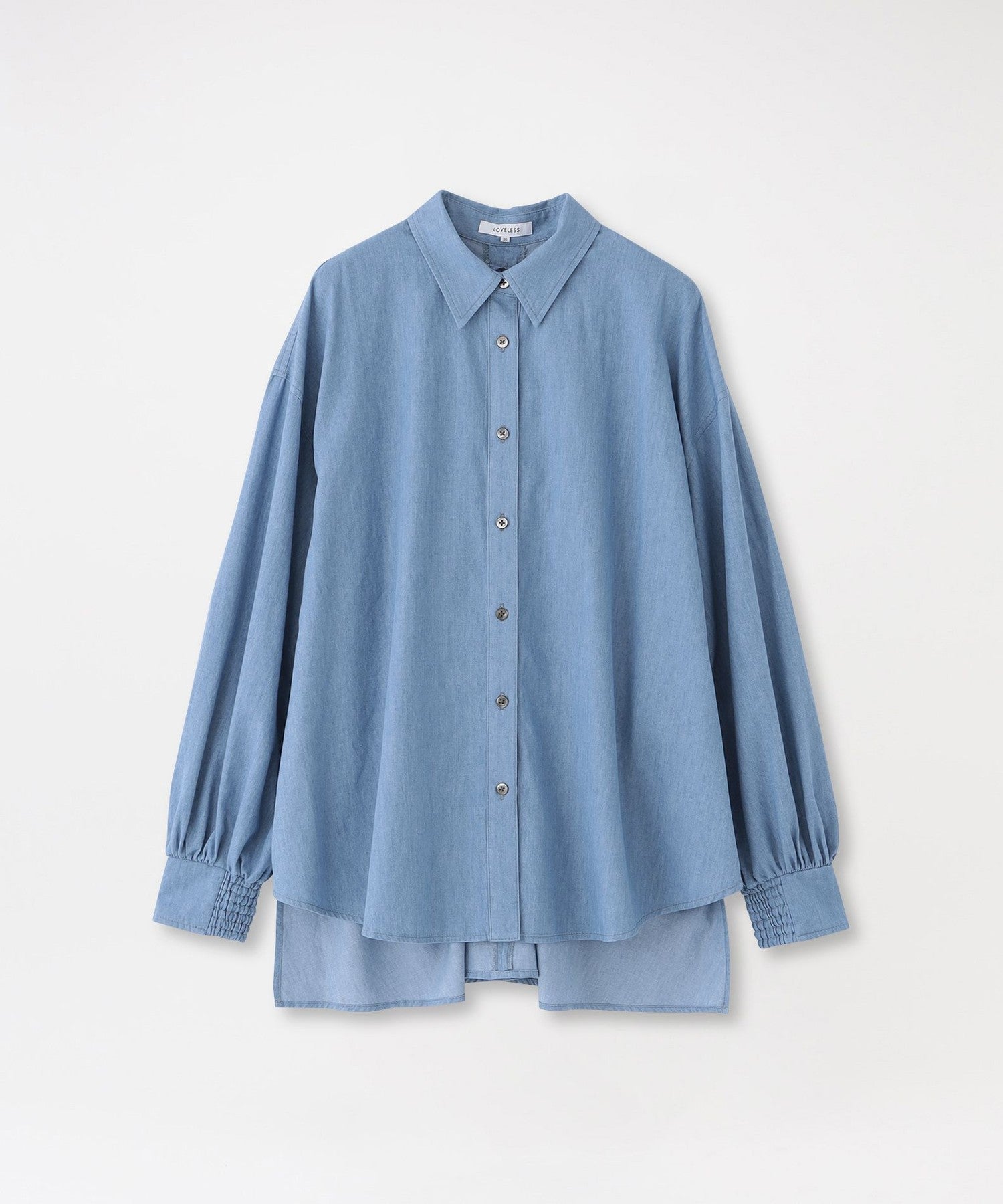 デニムバックギャザーブラウス(トップス)｜LOVELESS(ラブレス)の
