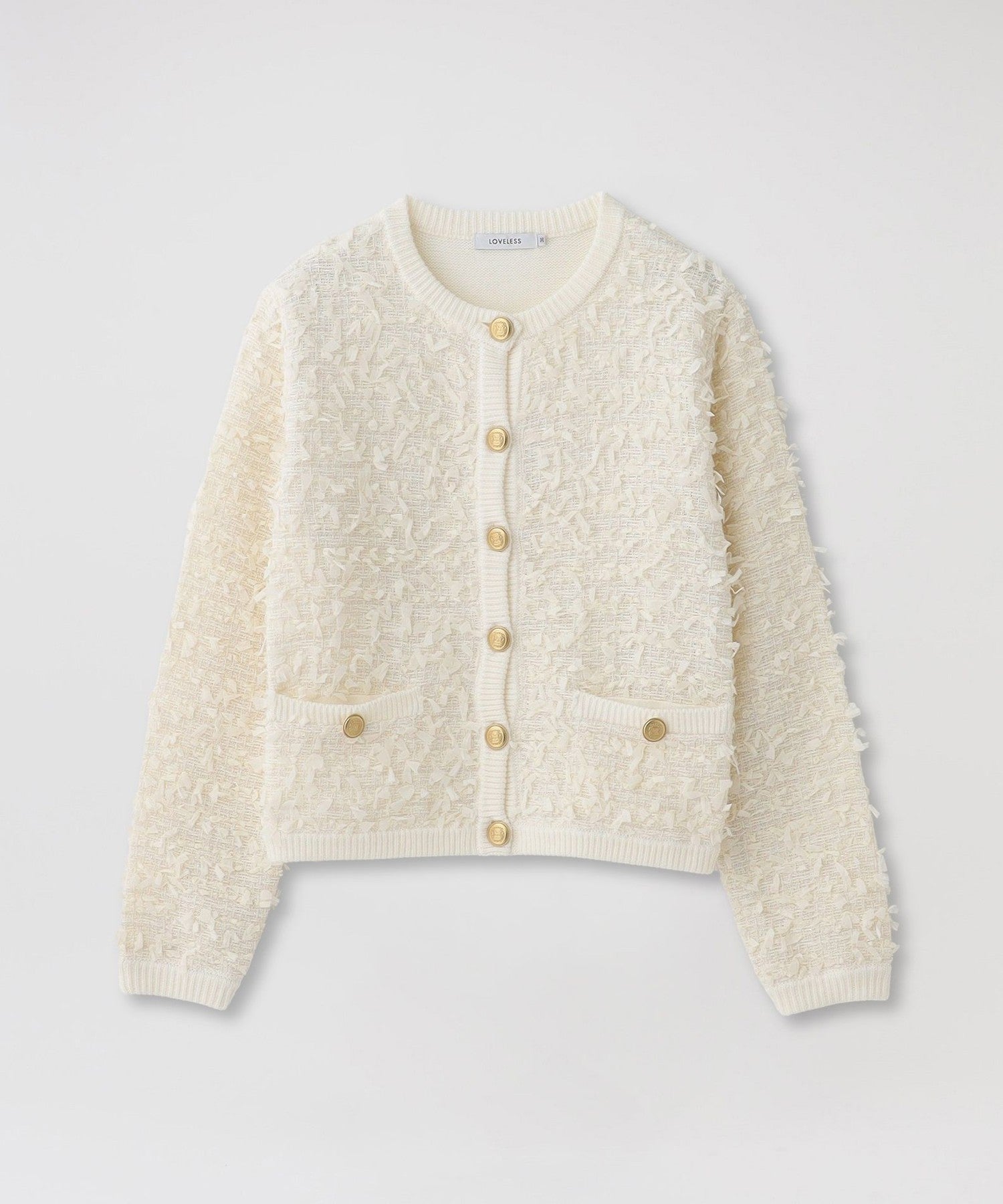 ツイードコンビカーディガン(トップス)｜LOVELESS(ラブレス)の