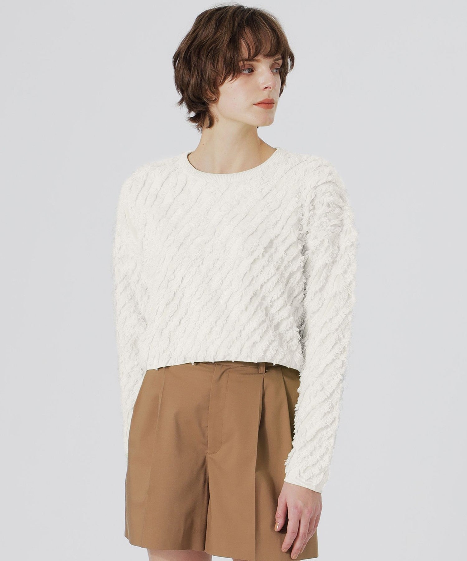 カットジャガードプルオーバー(トップス)｜LOVELESS(ラブレス)の