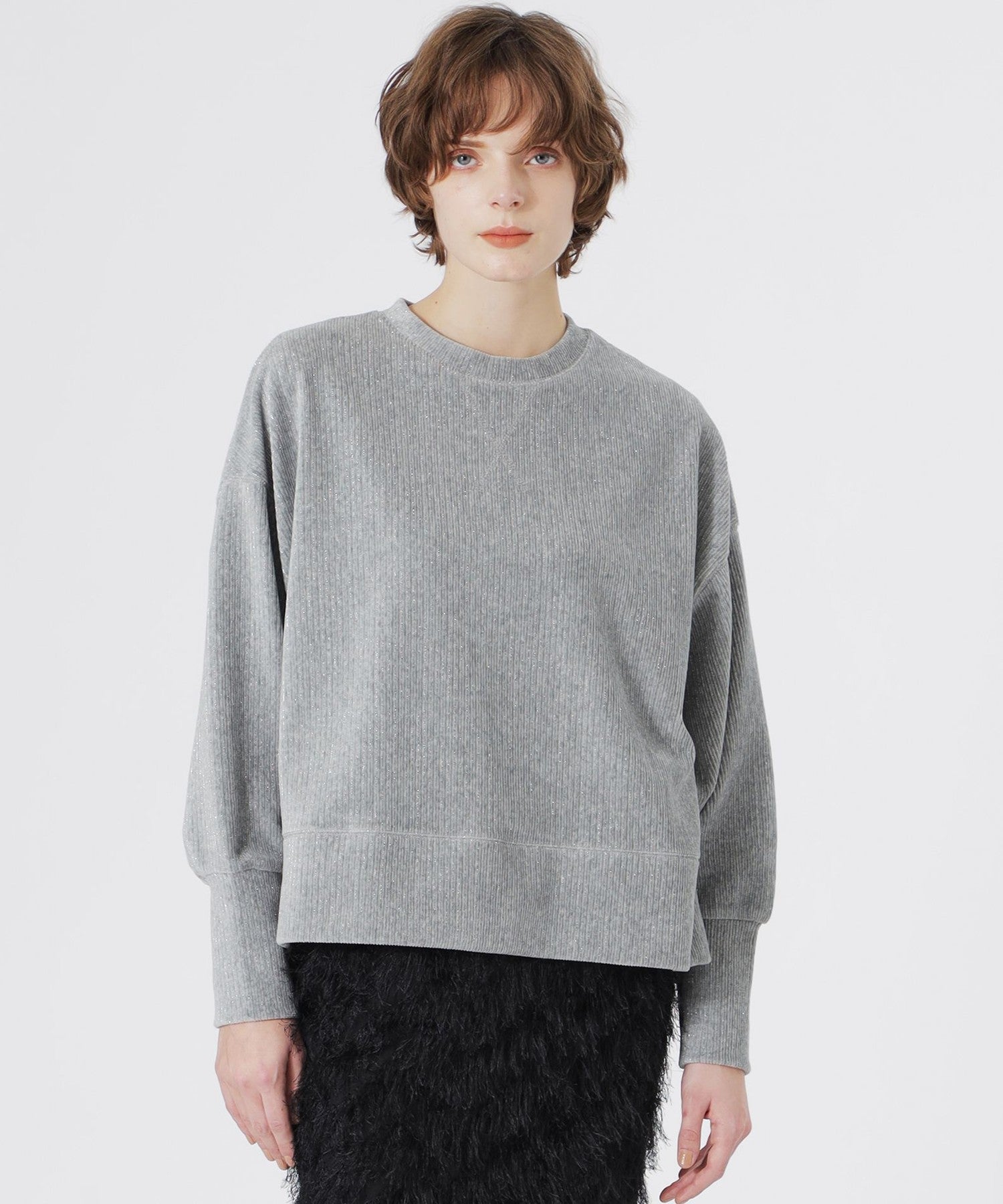 ラメニットコーデュロイプルオーバー(トップス)｜LOVELESS(ラブレス)の