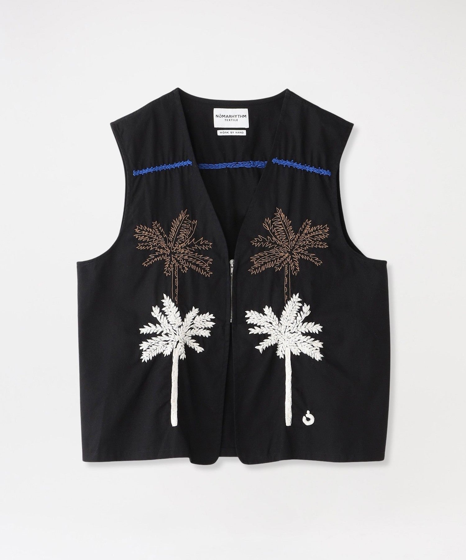 NOMARYHTHM TEXTILE/ノーマリズムテキスタイル】ベスト Palm Tree Hand