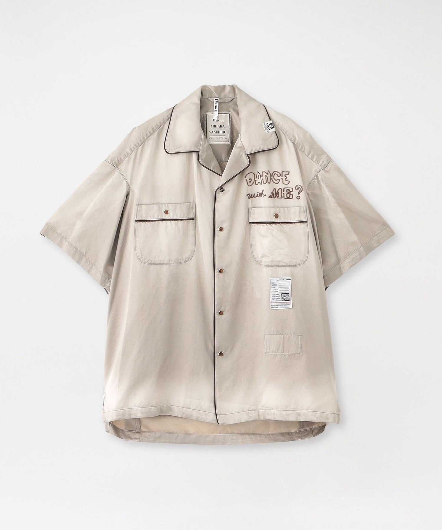Maison MIHARA YASUHIRO/メゾンミハラヤスヒロ】シャツ SUN FADE H/S