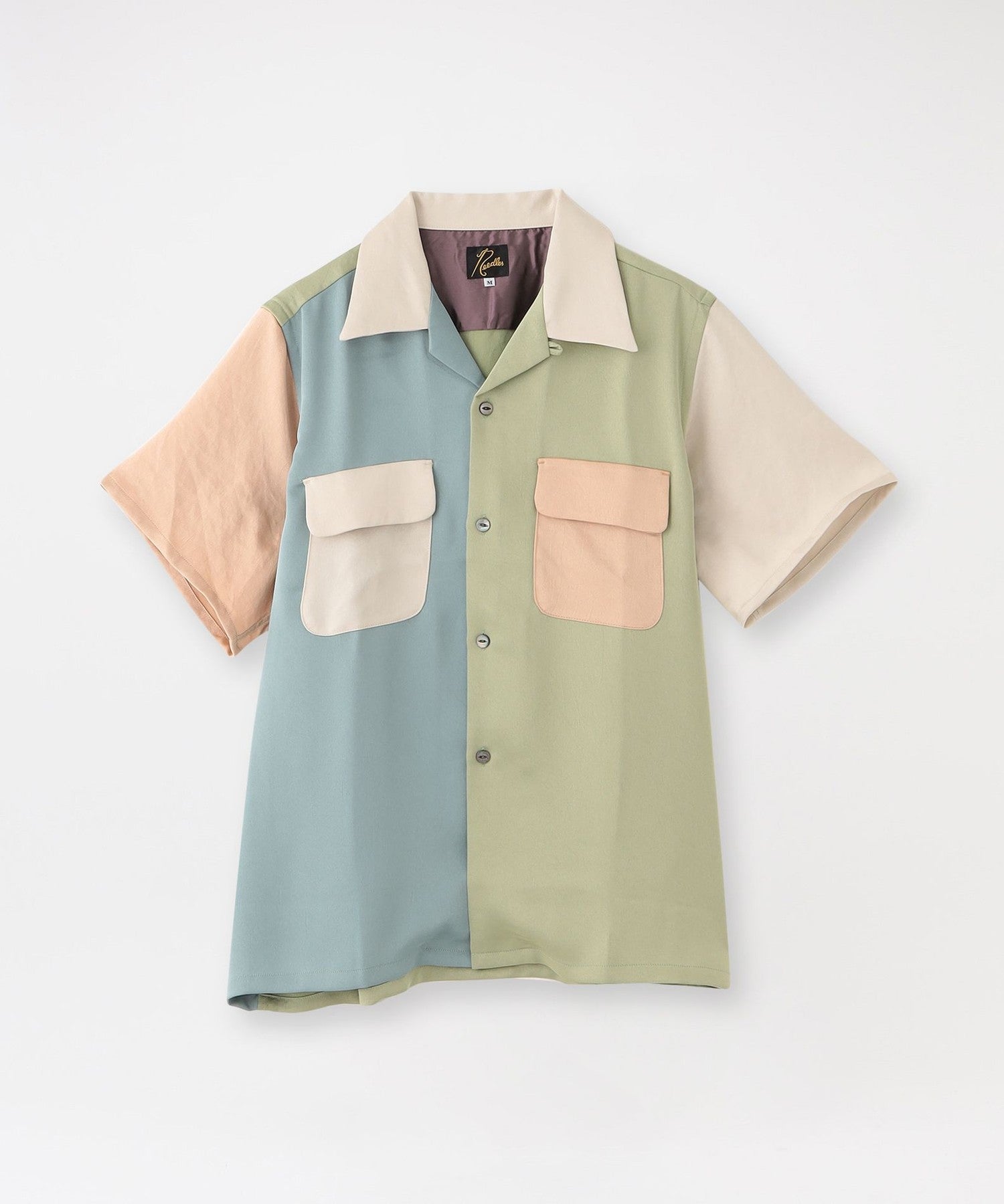 Needles】S/S Classic Shirt Poly Sateen Multi Color MR257(トップス