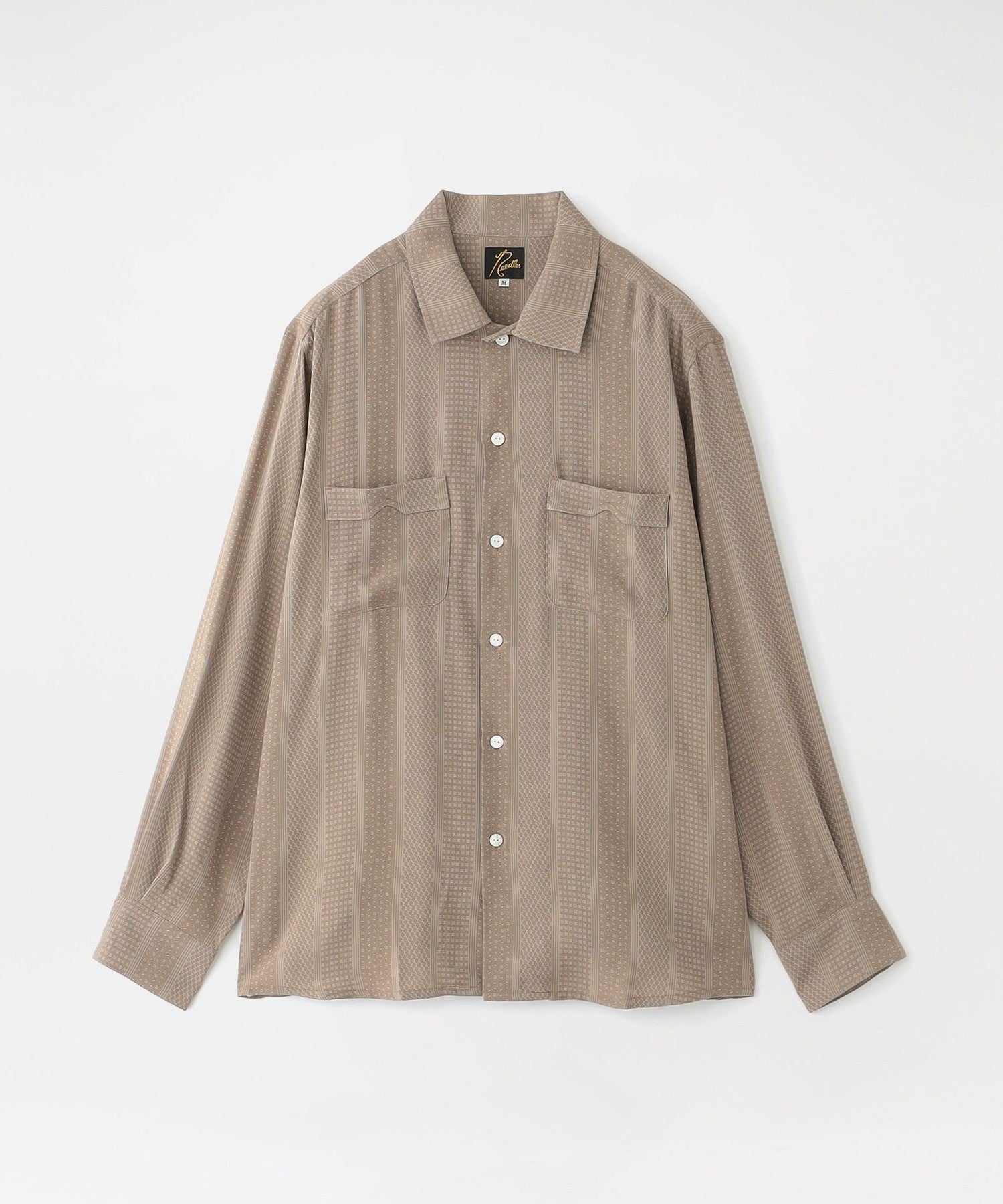 jonnlynx ストライプシャツ Needles/ニードルズ】ストライプシャツ Open Collar Shirt - Faulourd