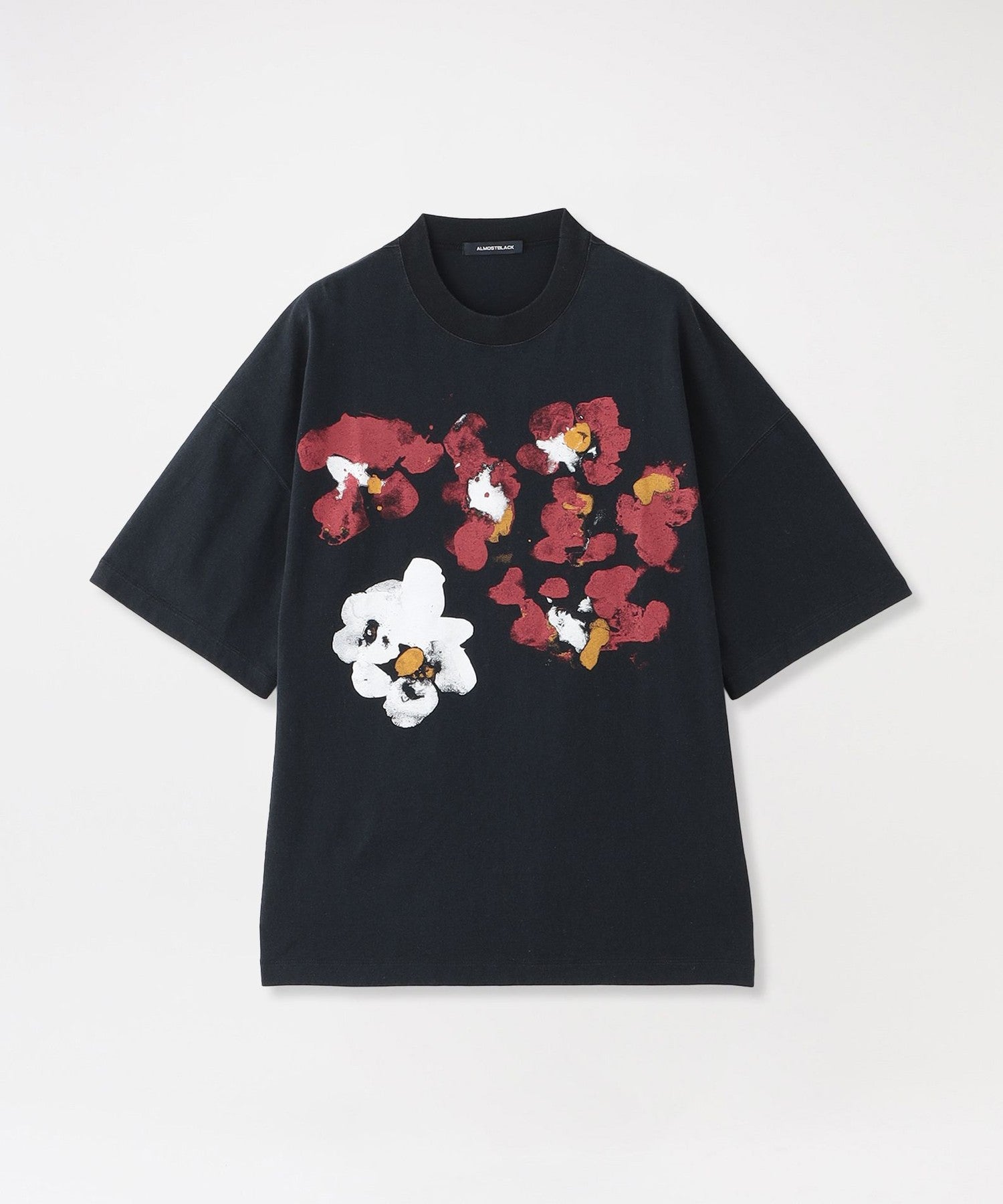 ALMOSTBLACK/オールモストブラック】Tシャツ CREW NECK FADE PRINT T