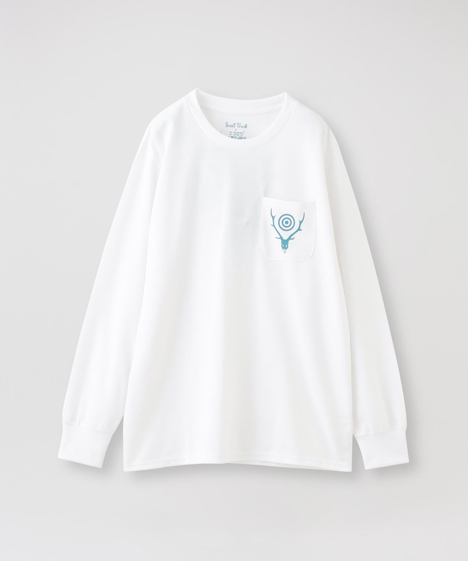 South2 West8】ロングスリーブ L/S Round Pocket Tee -Circle Horn