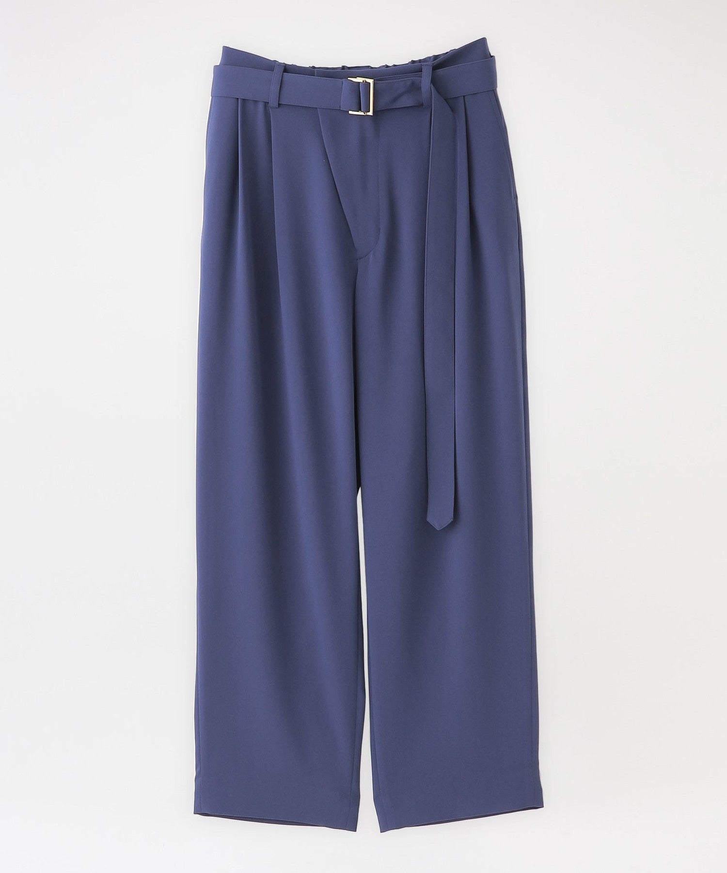 CULLNI】パンツ 2 Tuck Wide Pants with long belt 22-AW-039(パンツ