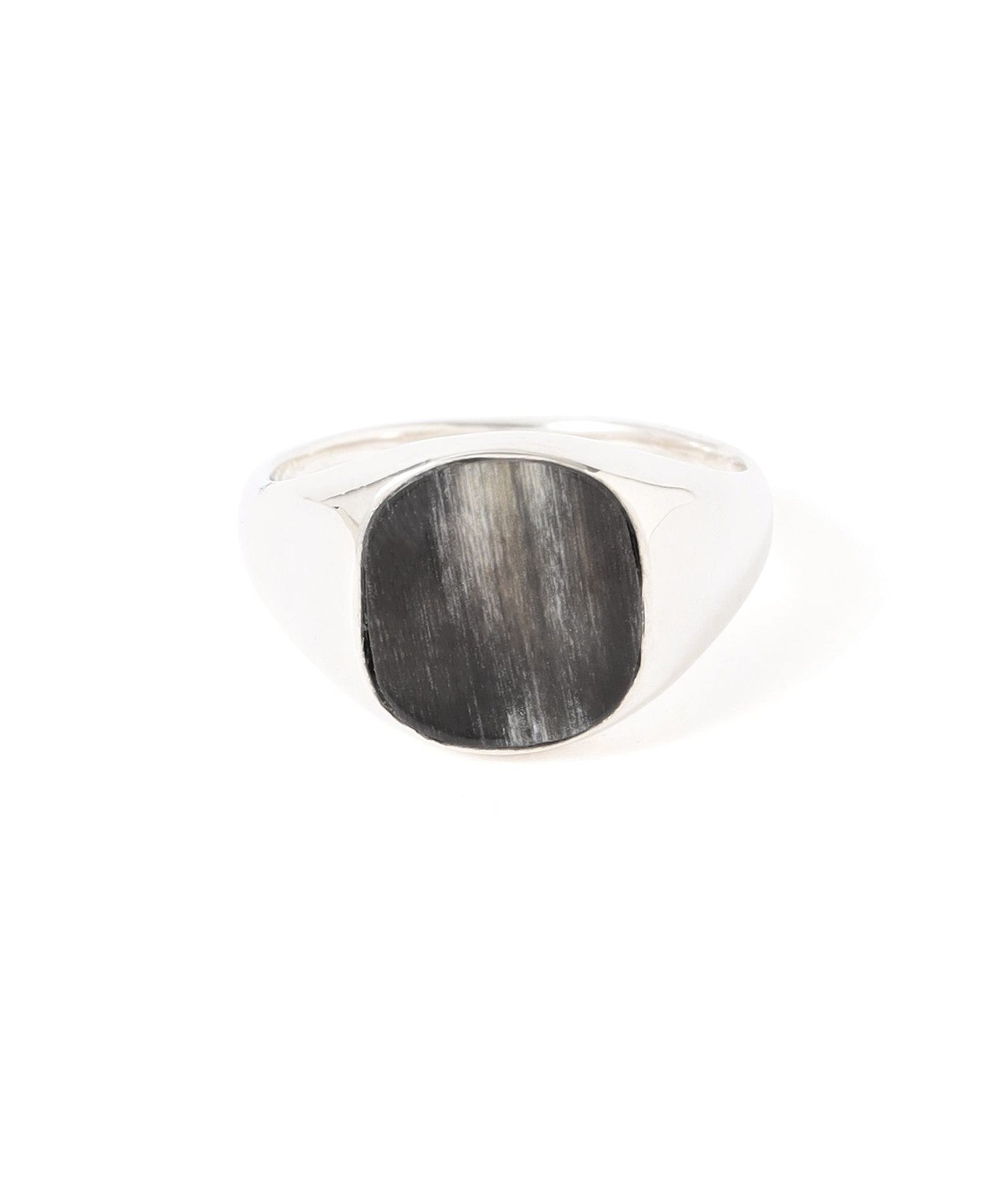 【on the sunny side of the street】リング Buffalo Horn Silver Signet Ring 7