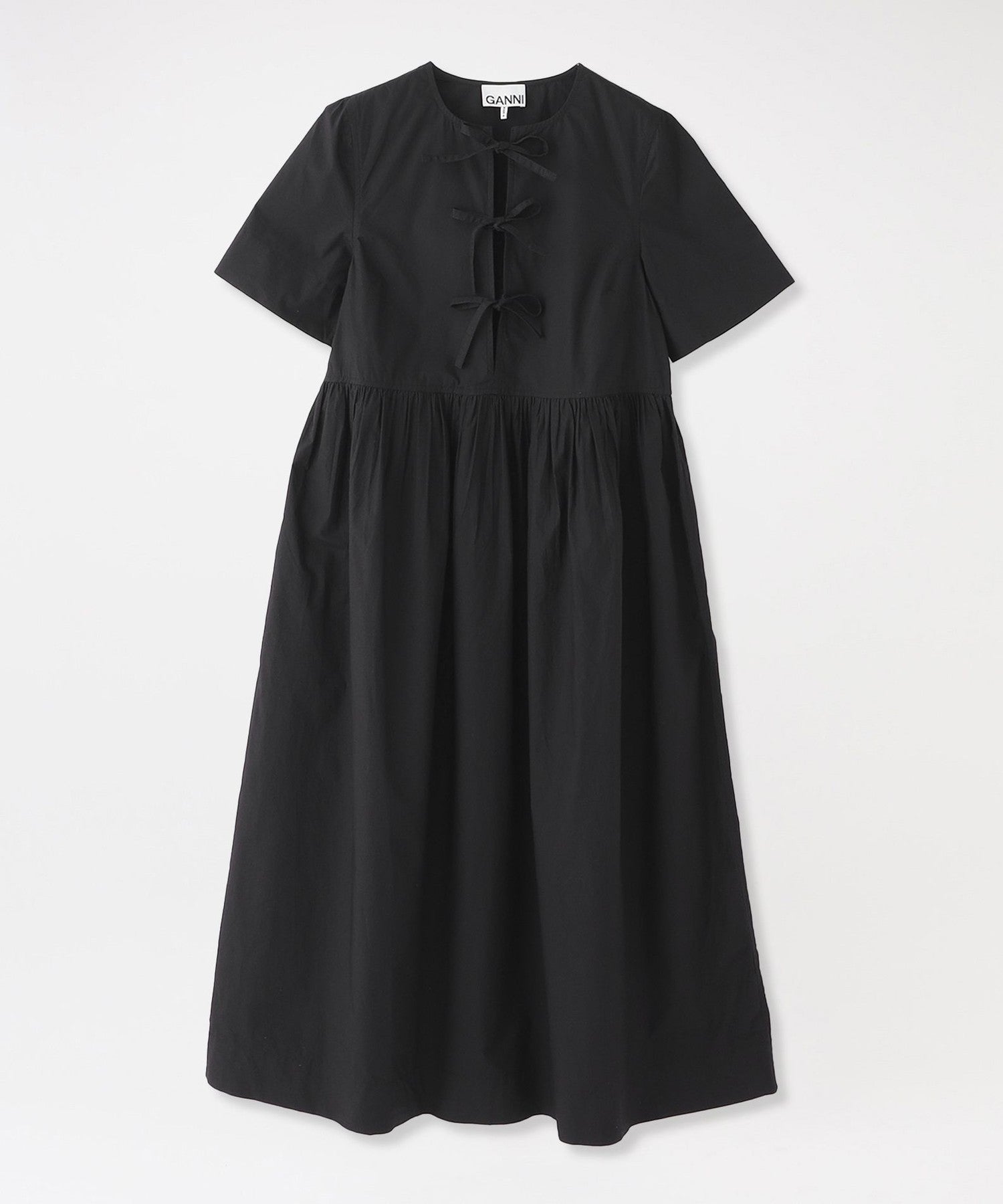 GANNI/ガニー】ワンピース Cotton Poplin Long Tie String Dress F9199