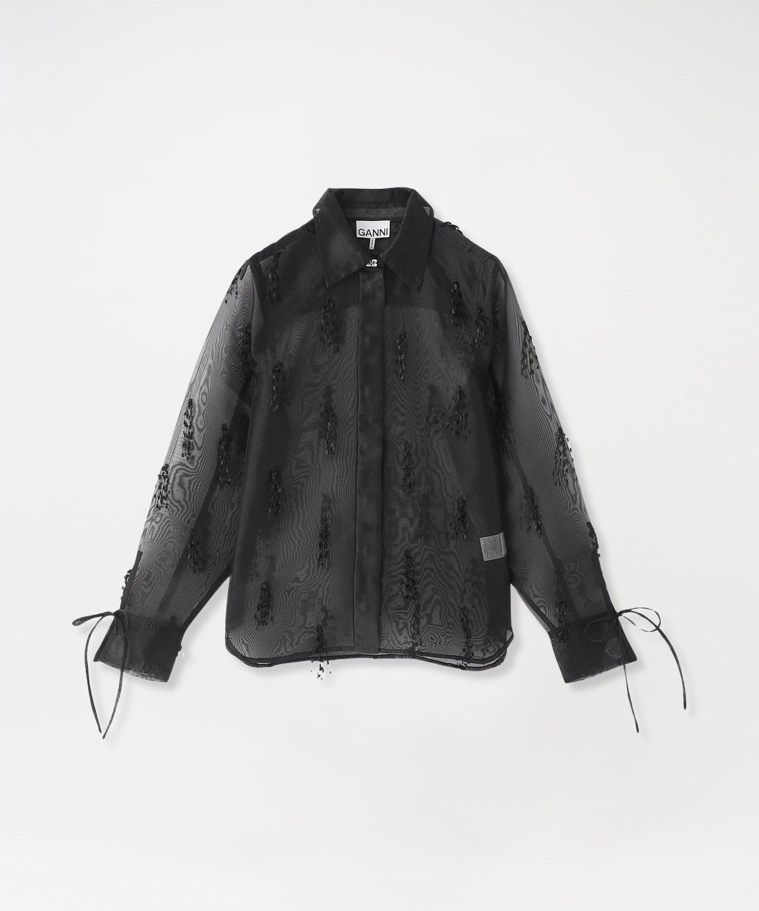 GANNI ベージュ レザーシャツジャケット Ganni - Lamb Leather Shirt | HBX - Globally Curated Fashion