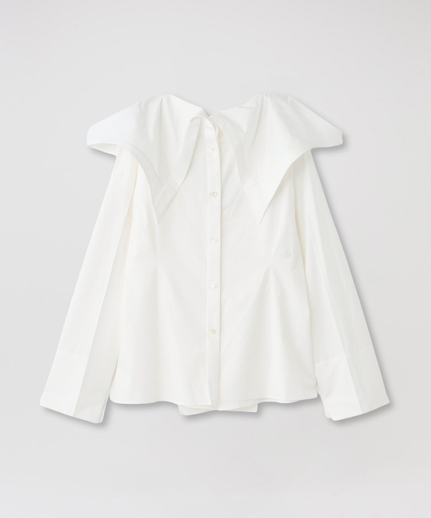 YOHEI OHNO/ヨウヘイオオノ】シャツ Unfixed Collar Shirt OH-25A-TP1