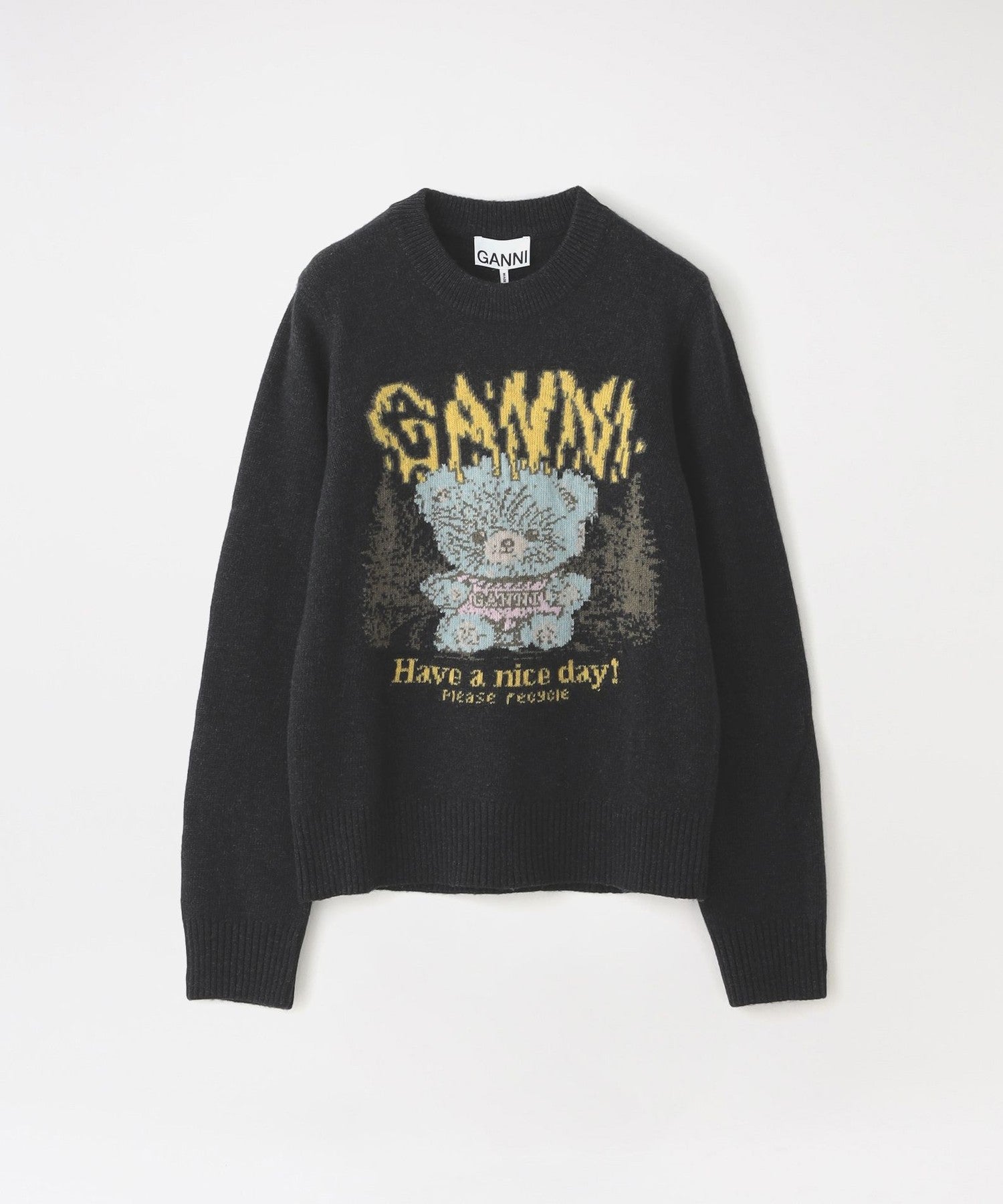 GANNI/ガニー】ニット Graphic Wool Sweater Teddy A1150058(トップス