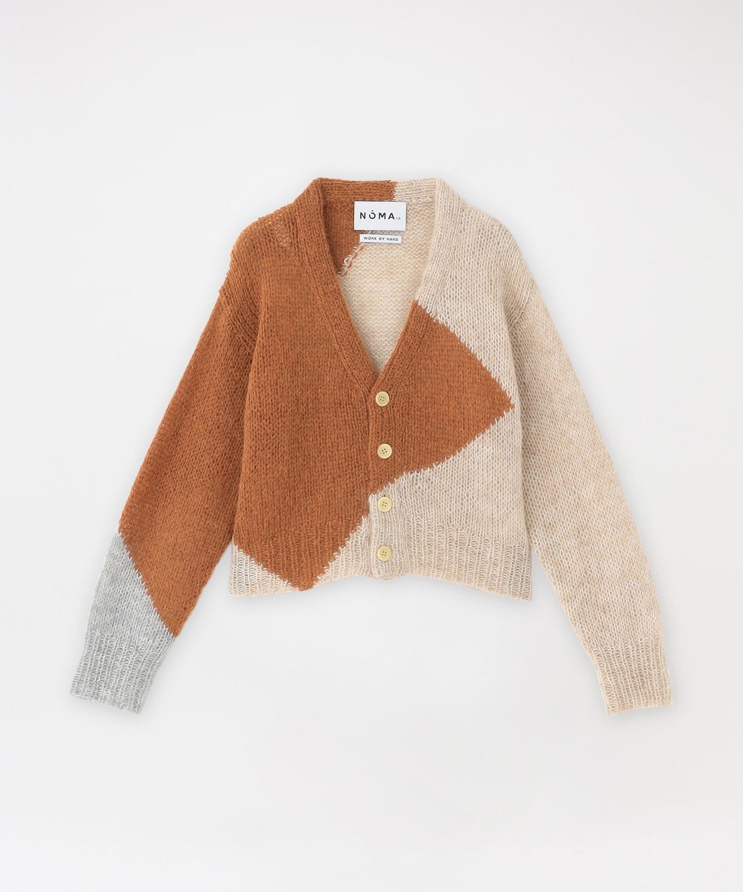 NOMA t.d.】モヘヤカーディガン Hand Knitted Mohair Cardigan N36-KN