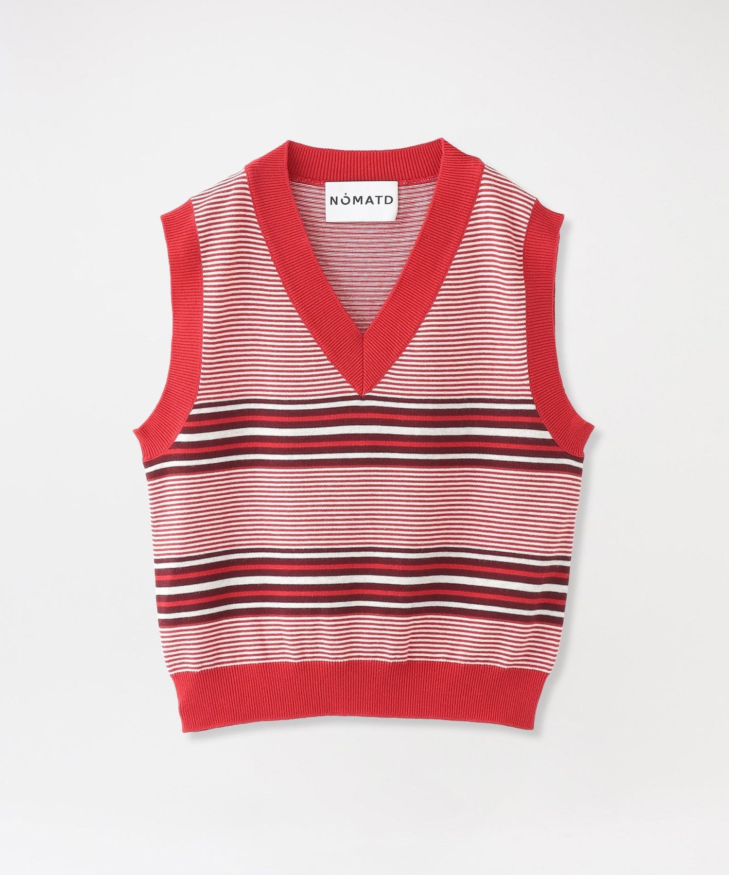 NOMA t.d./ノーマティーディー】ニットベスト NOMA Stripe Knit Vest