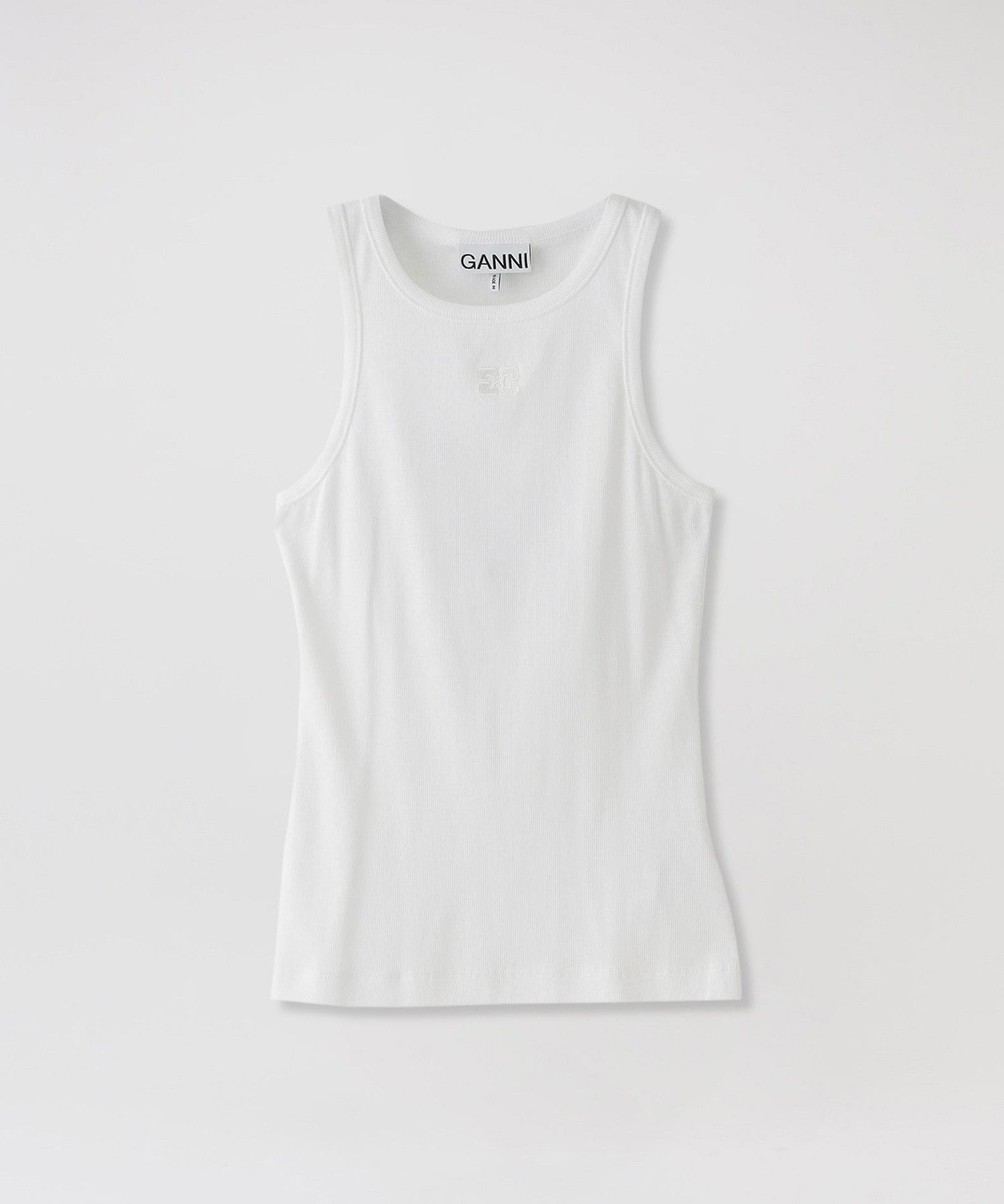 【GANNI/ガニー】リブタンクトップ Soft Cotton Rib Tank Top T3897 151