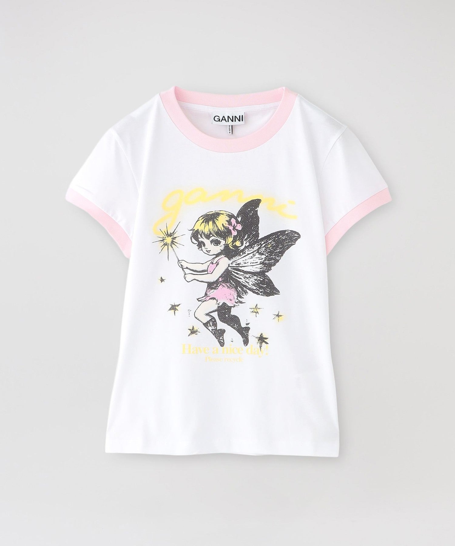 GANNI/ガニー】Tシャツ Basic Cotton Jersey Baby Fit Fairy A1050144